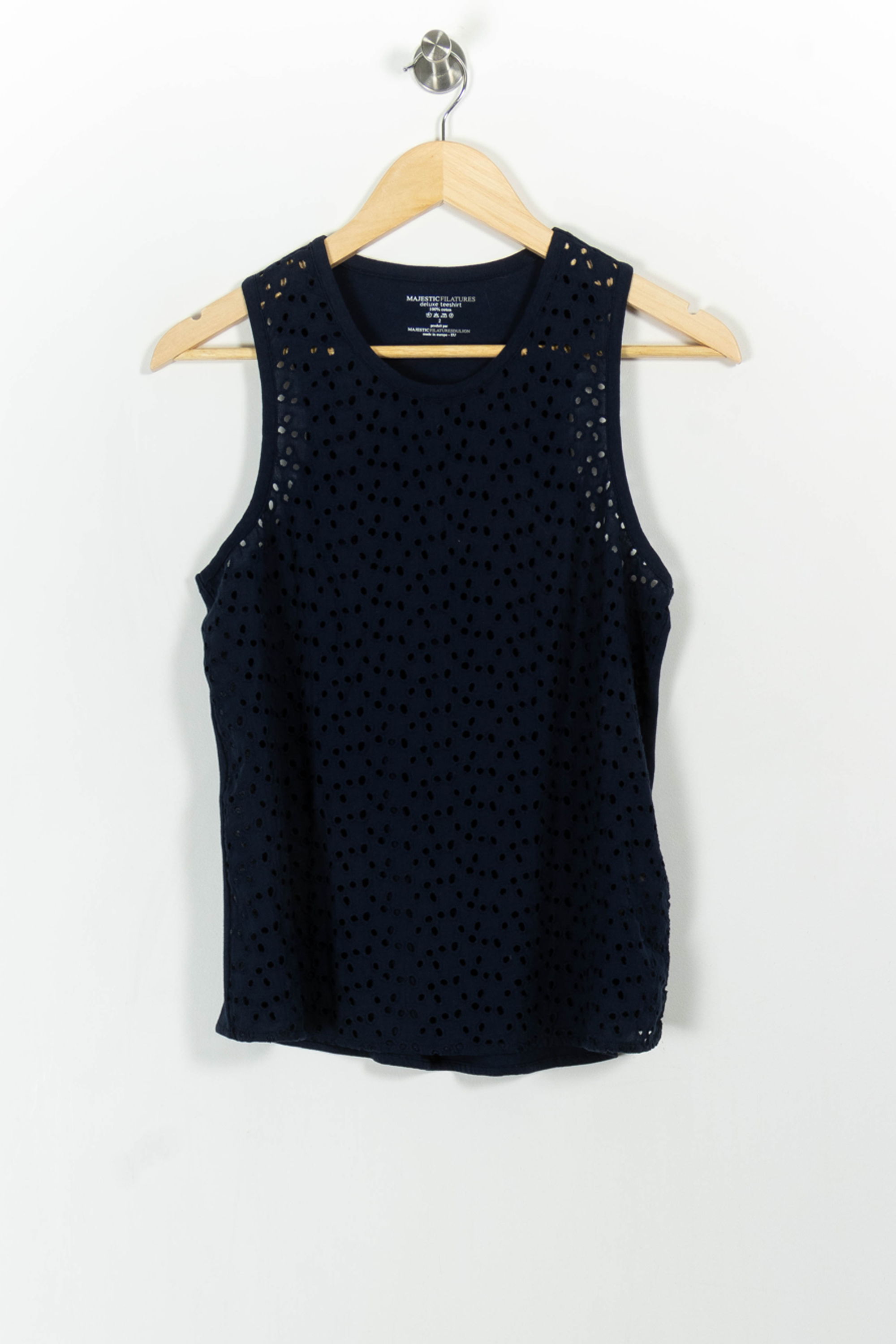 Top & tank top MAJESTIC FILATURES - SECONDE MAIN Blue