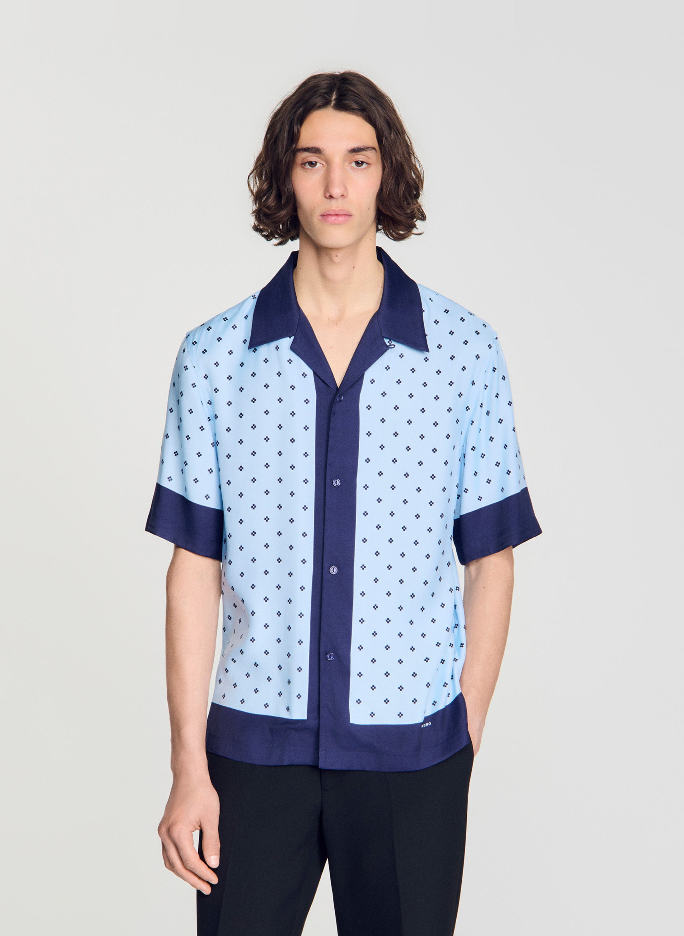 Chemise col classique  SANDRO Bleu