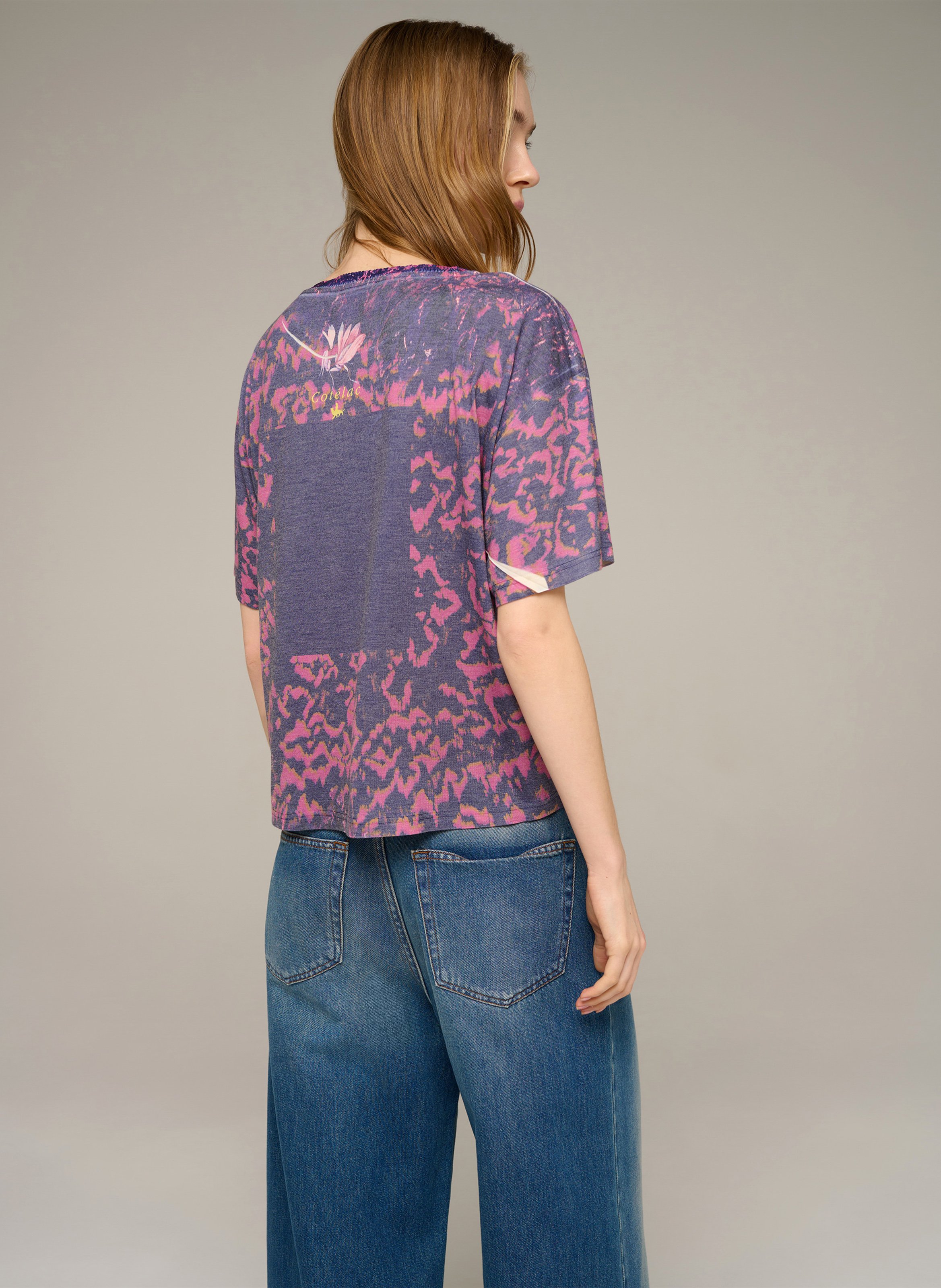Round-neck T-shirt COTELAC Purple