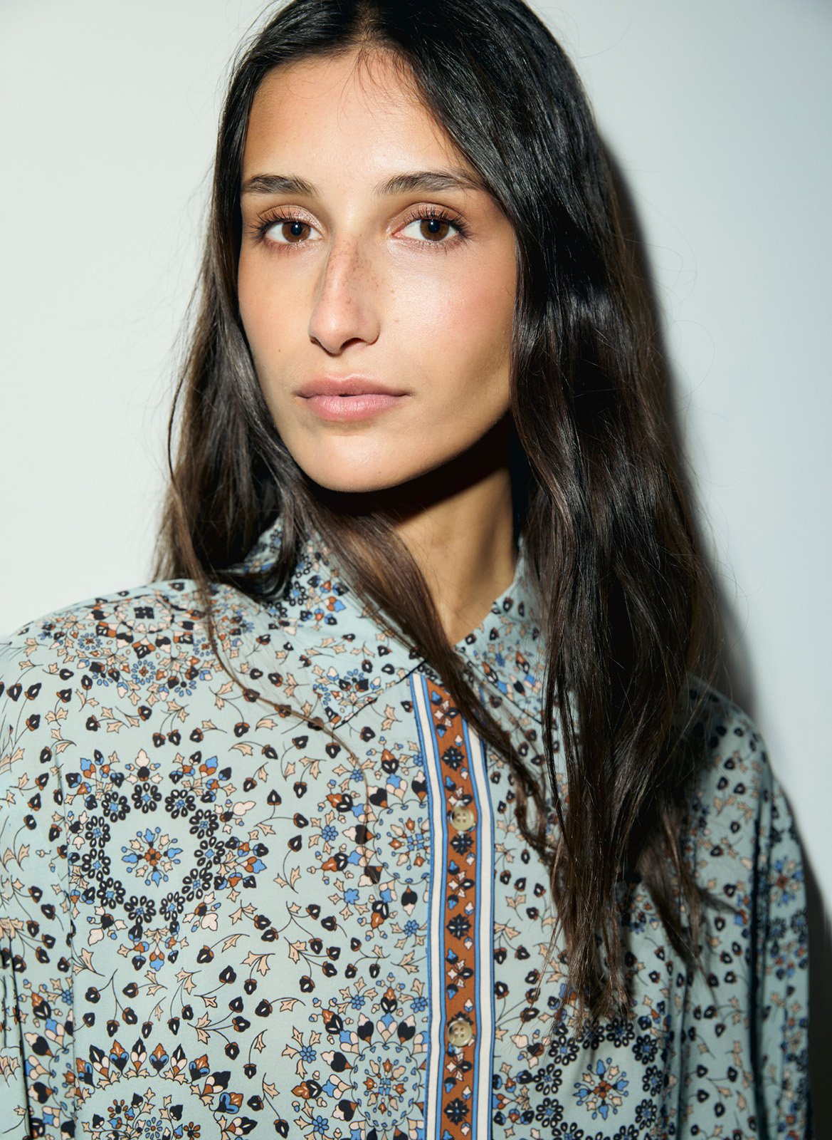 Chemise droite à imprimé GERARD DAREL Bleu