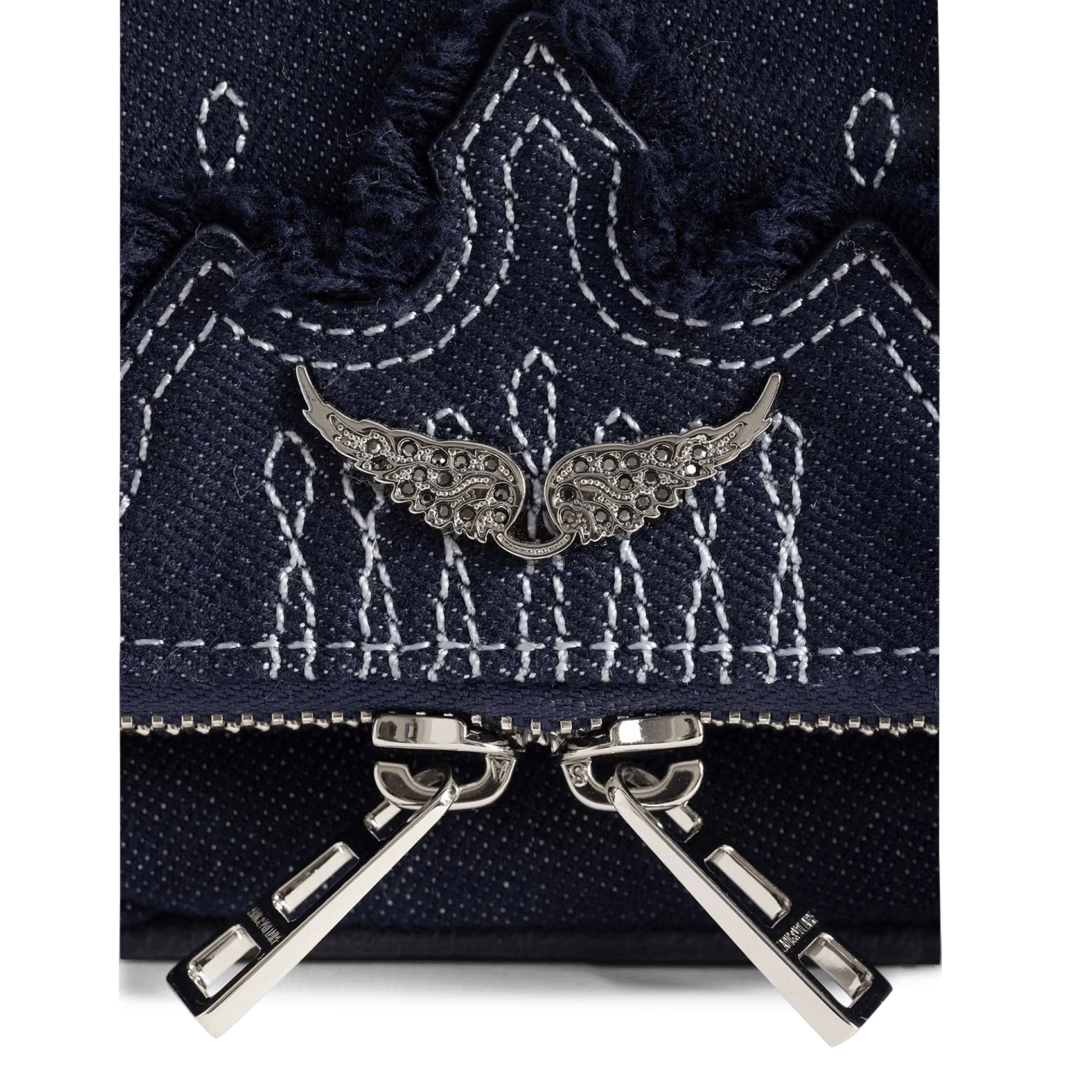 Umhängetasche aus Denim ZADIG&VOLTAIRE Blau