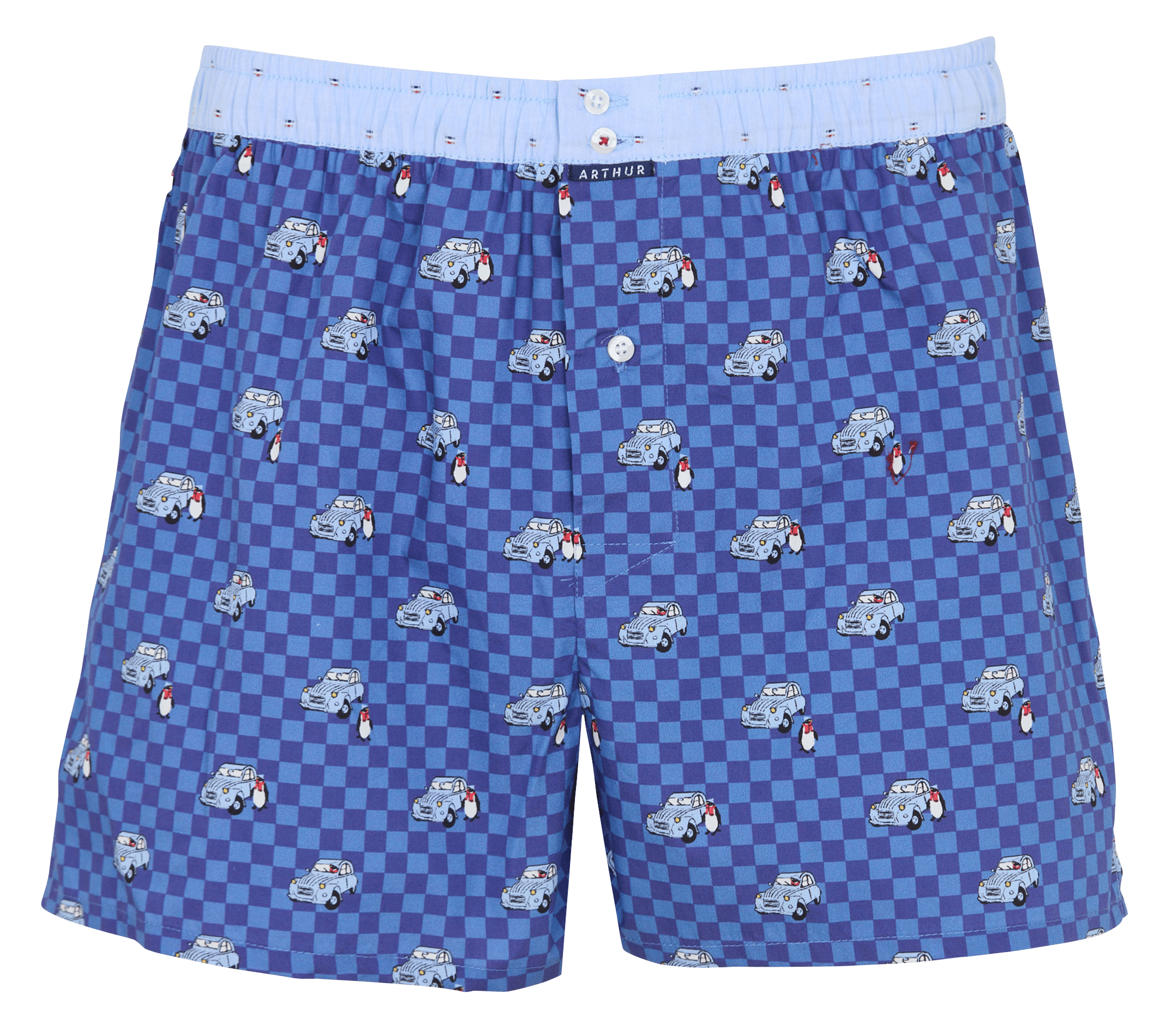 Baumwoll-Boxershorts ARTHUR Blau