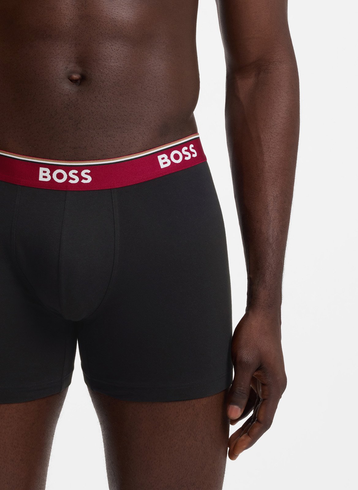 Pack of 3 cotton-blend boxer shorts BOSS Multicolored