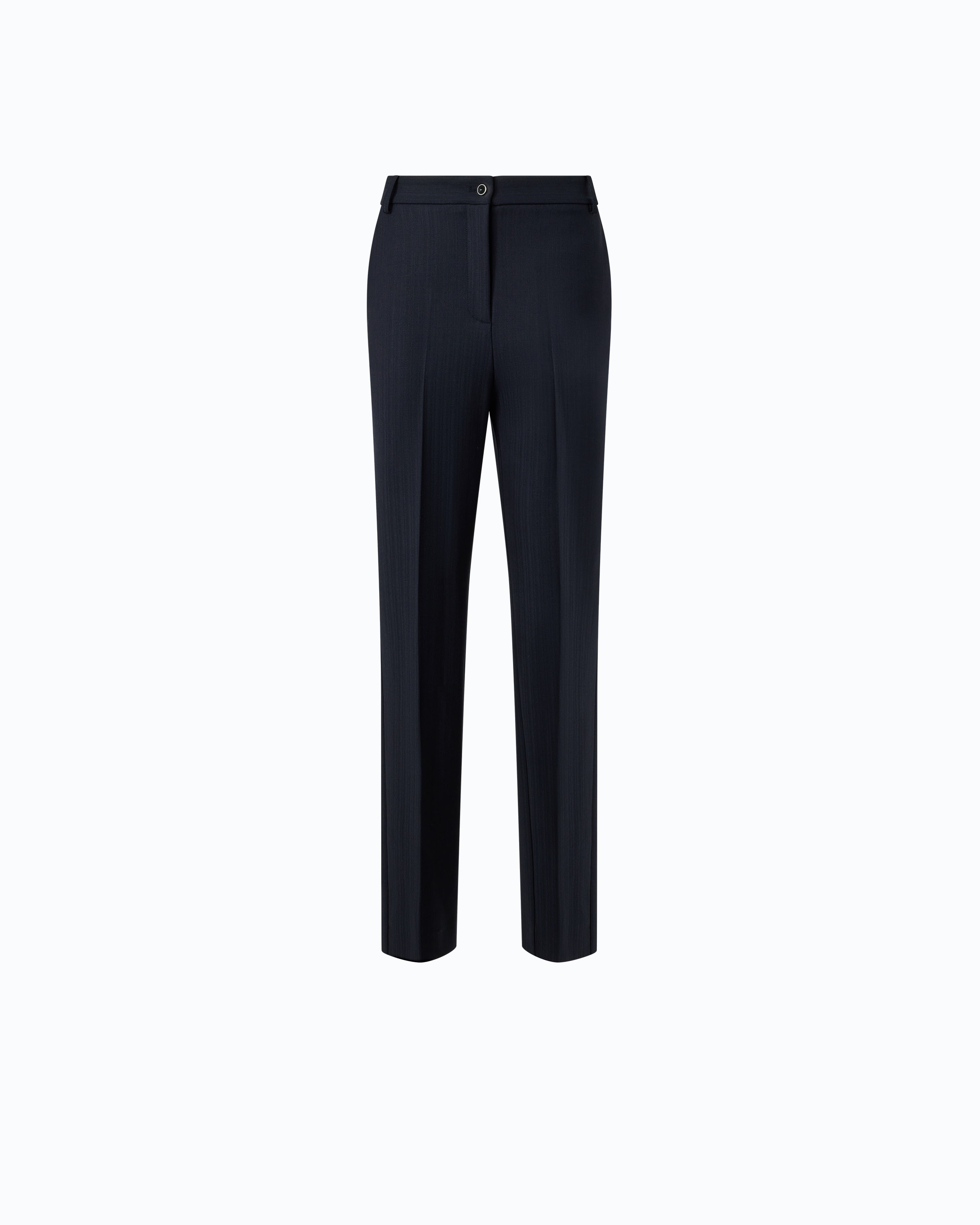 Stretch wool-blend cigarette trousers PINKO Blue