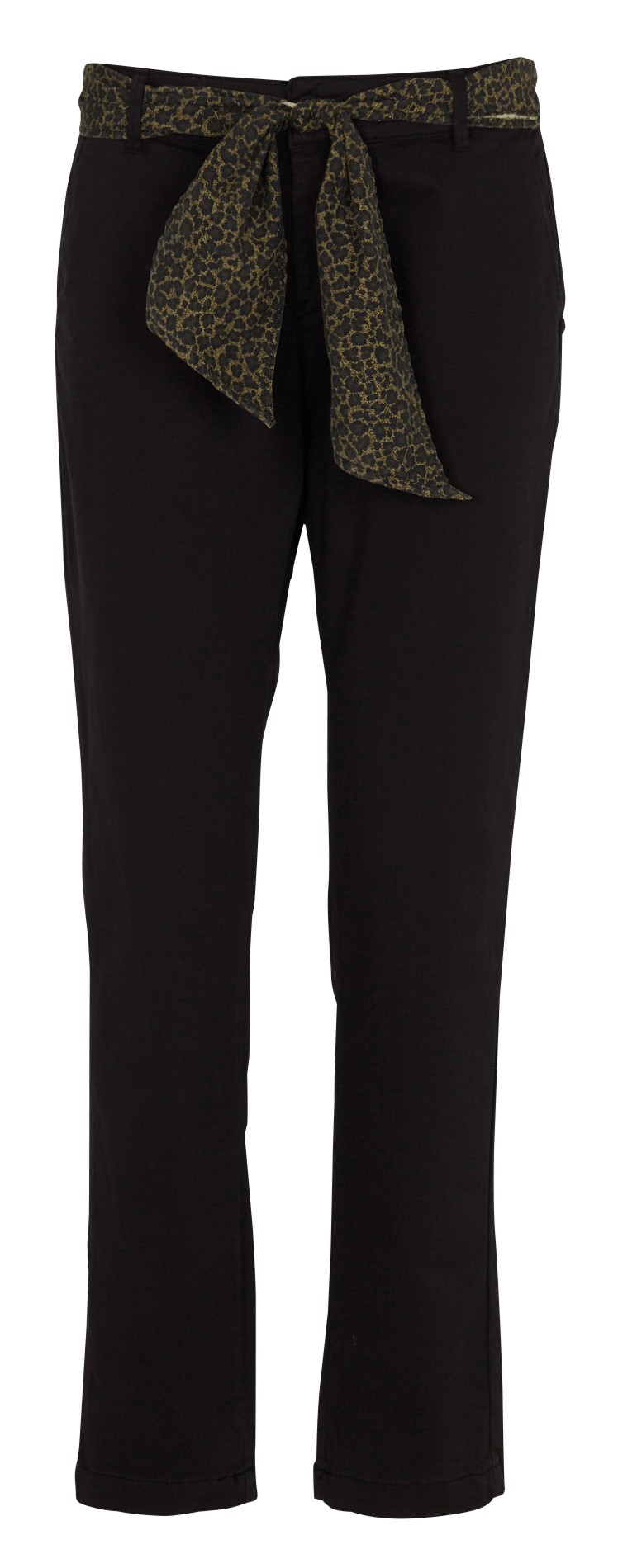 Straight-fit broek van katoenmix LE TEMPS DES CERISES Zwart