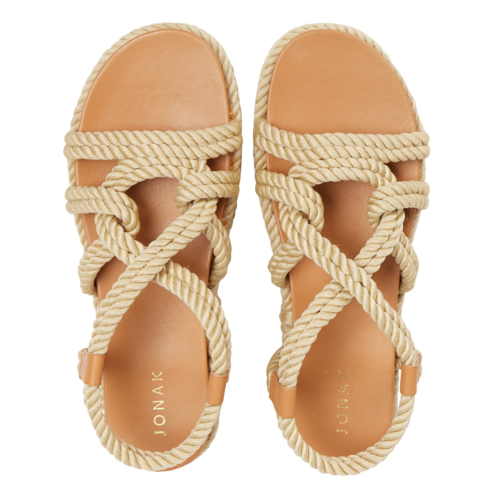 Sandales Compensées Sandale Corde Jonak Sandales Compensées En