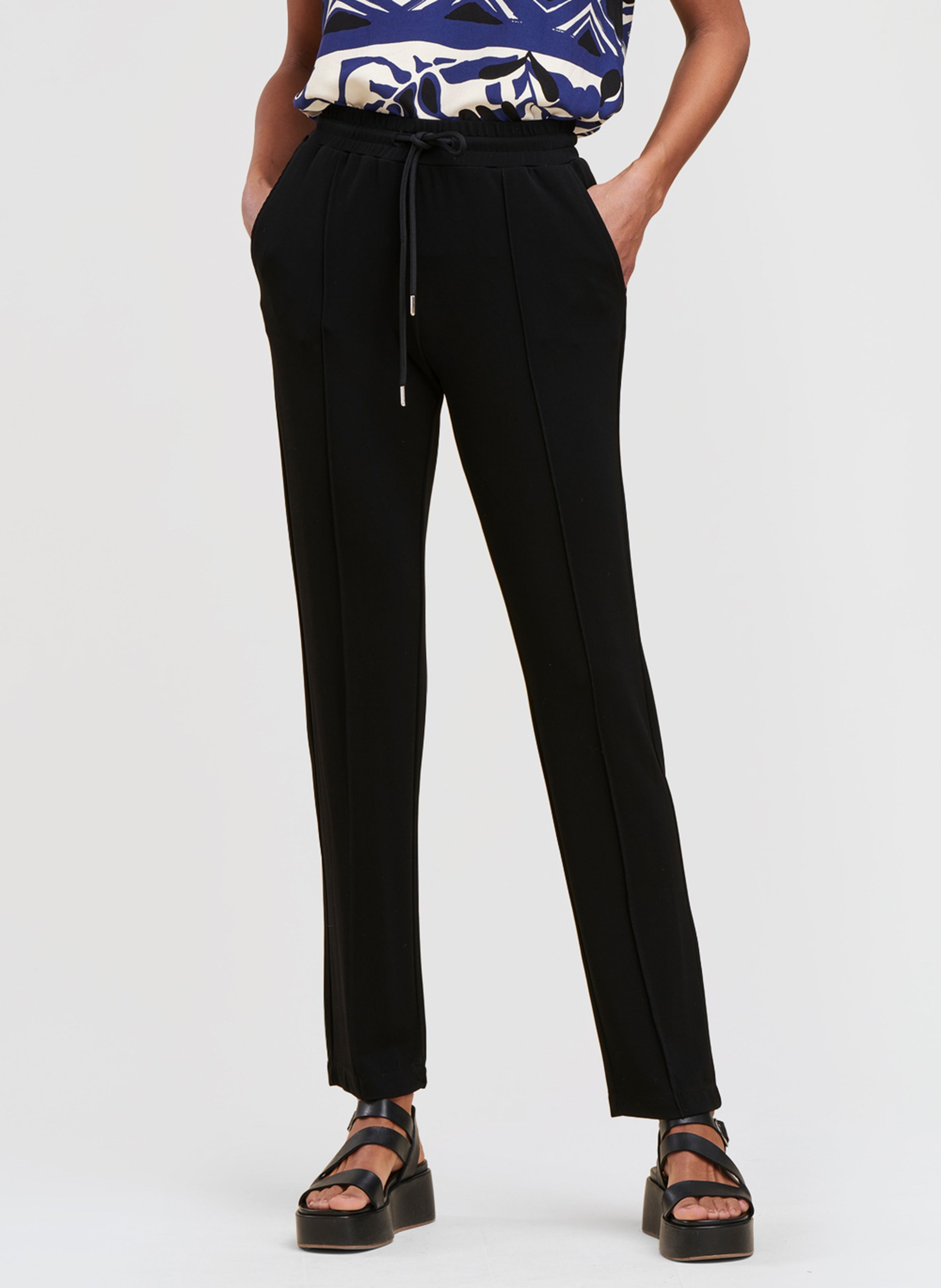 Pantalon droit best sale femme noir