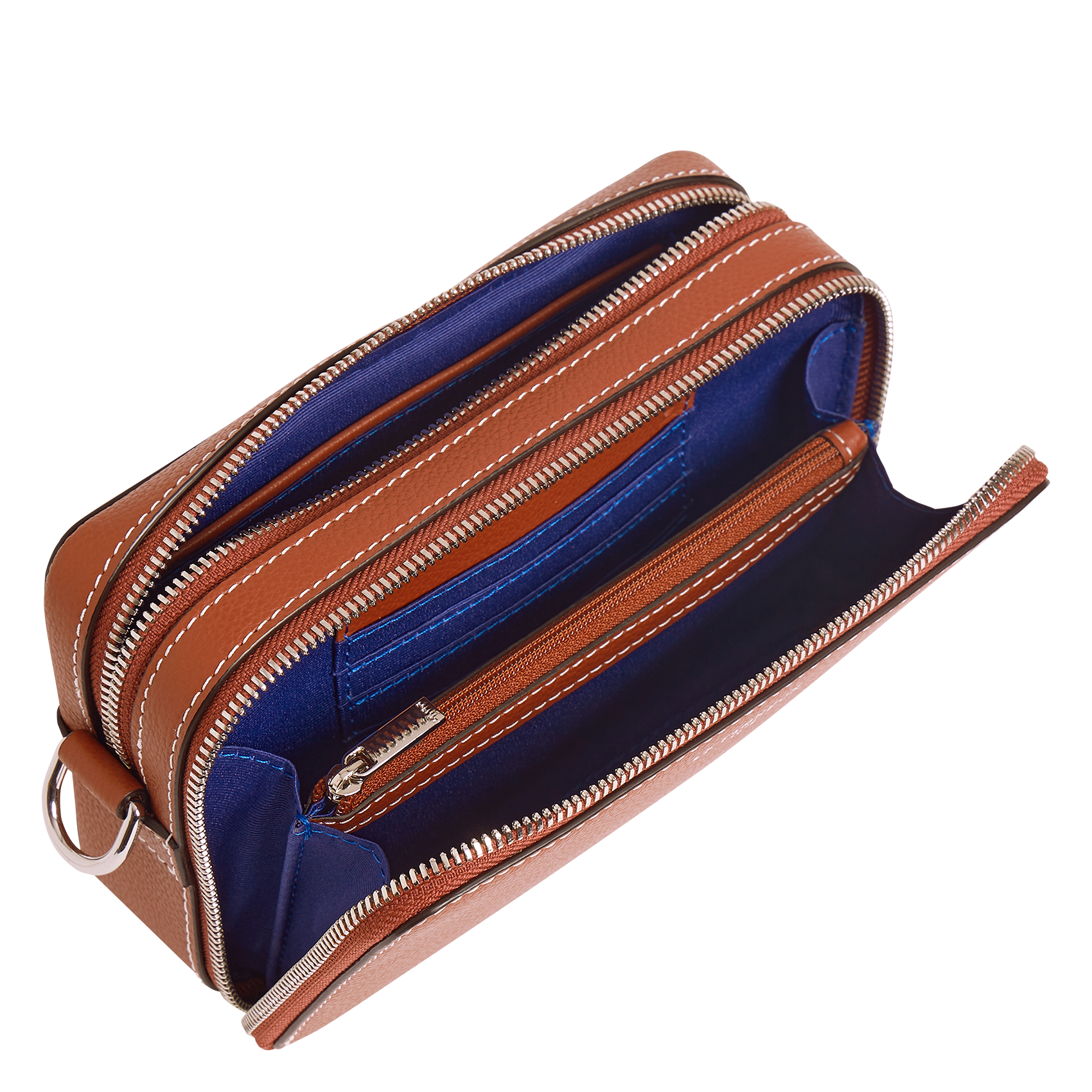 Leren crossbodytas  LE TANNEUR Bruin