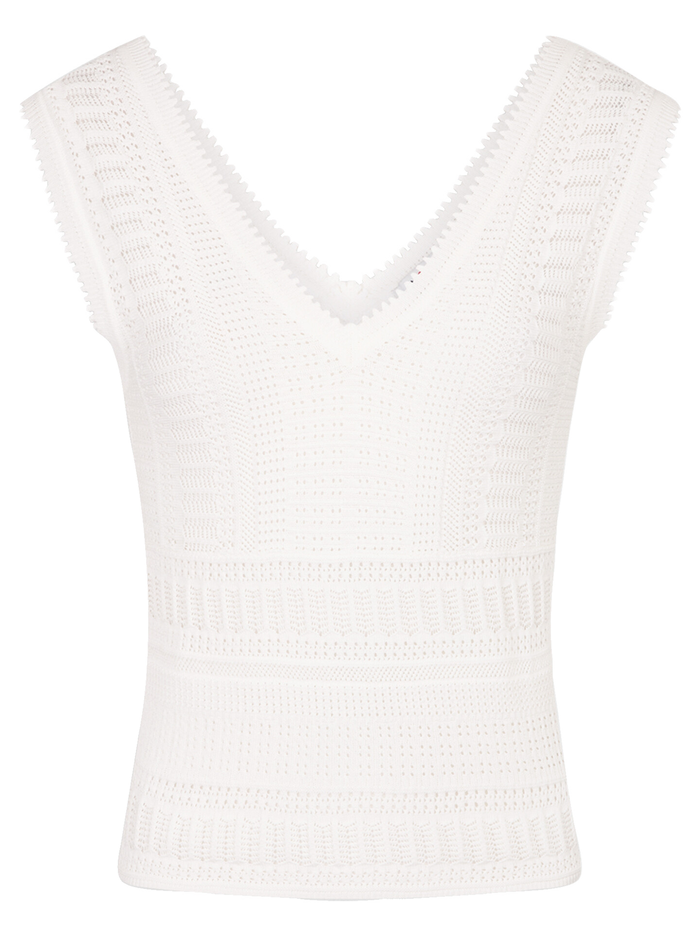 Effy - Oberteil mit V-Ausschnitt MORGAN Beige