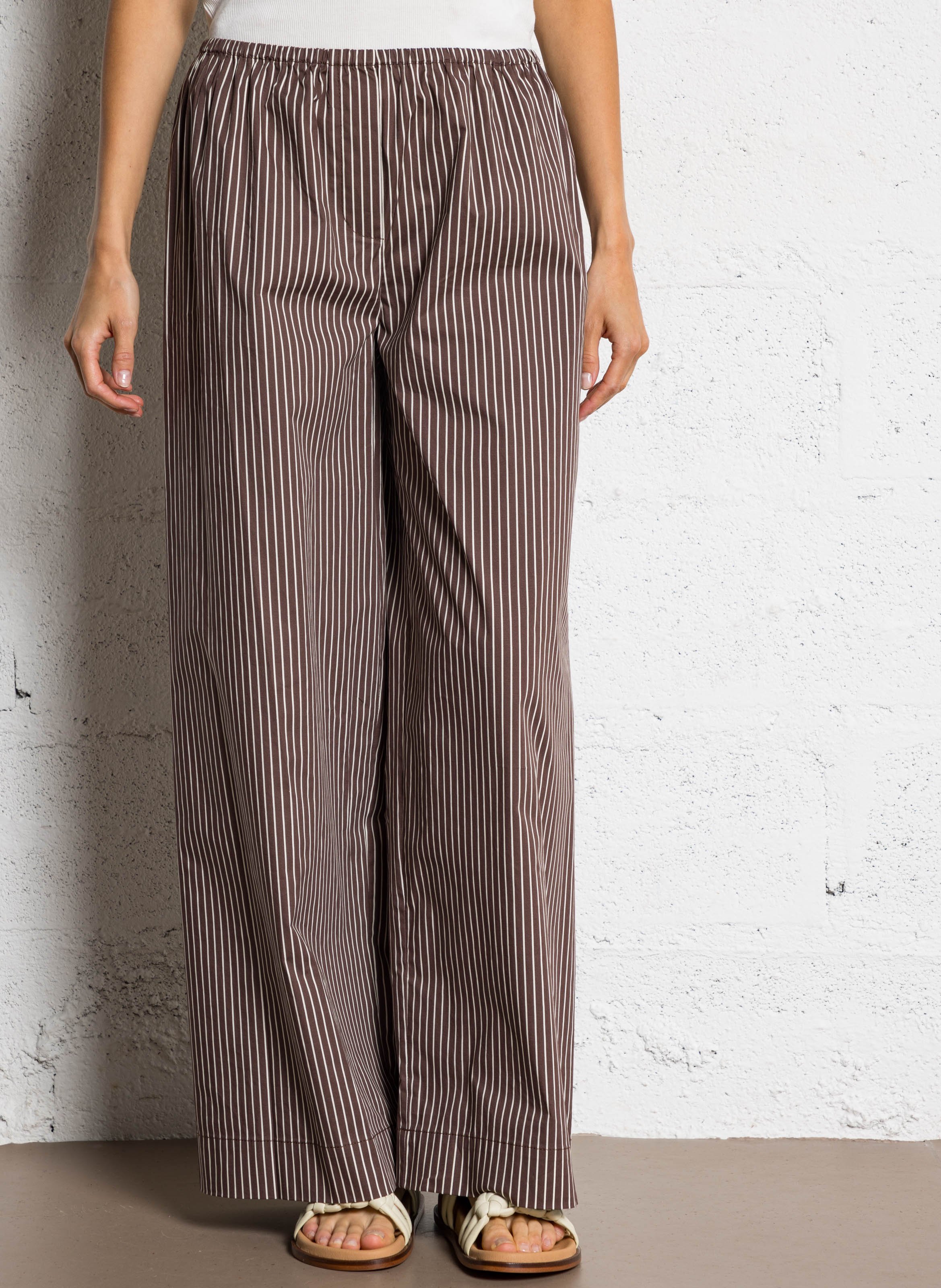 Straight striped trousers  STAUD Multicolored