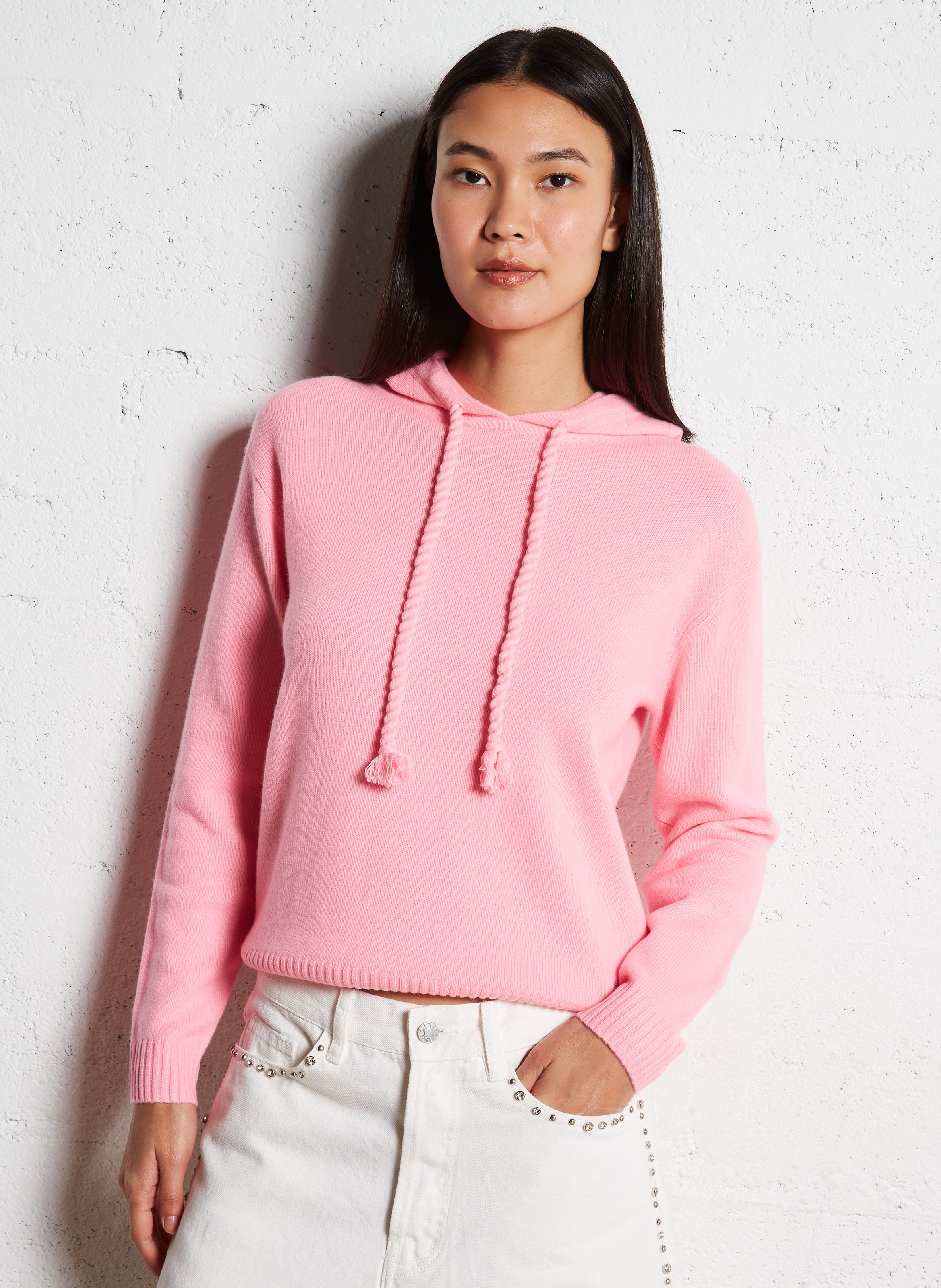 Pull oversize en cachemire KUJTEN Rose