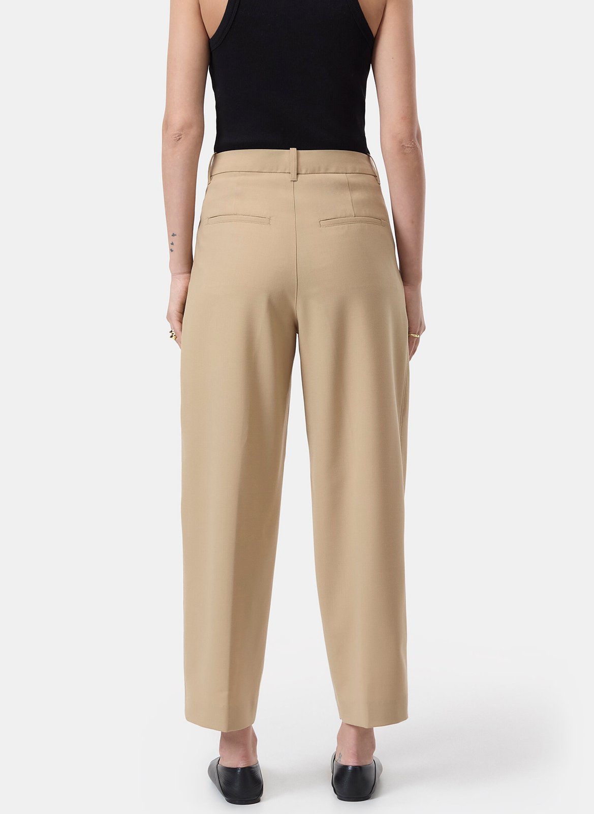 Wide pleated trousers  CLOSED Beige