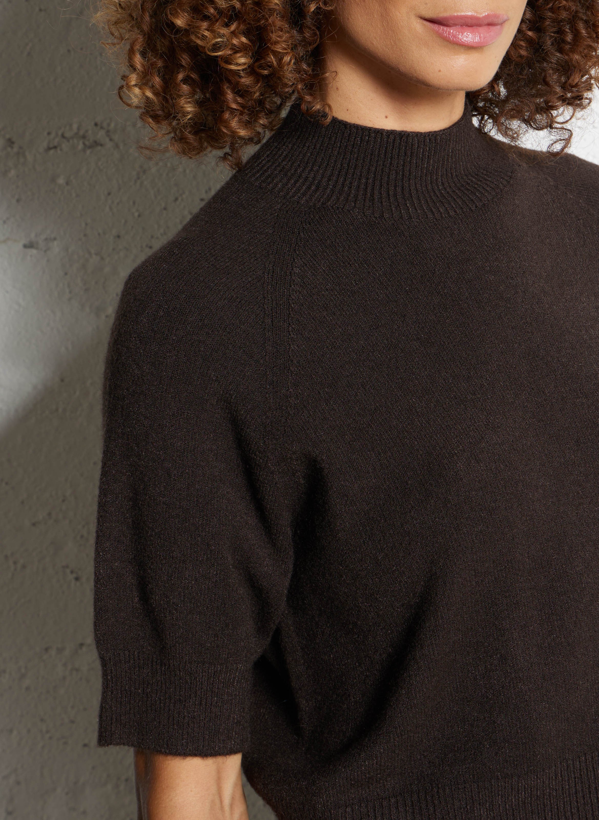 Pull col rond  IMPERIAL Marron
