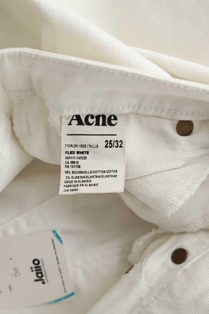 Cotton skinny jeans ACNE STUDIOS - Seconde Main White