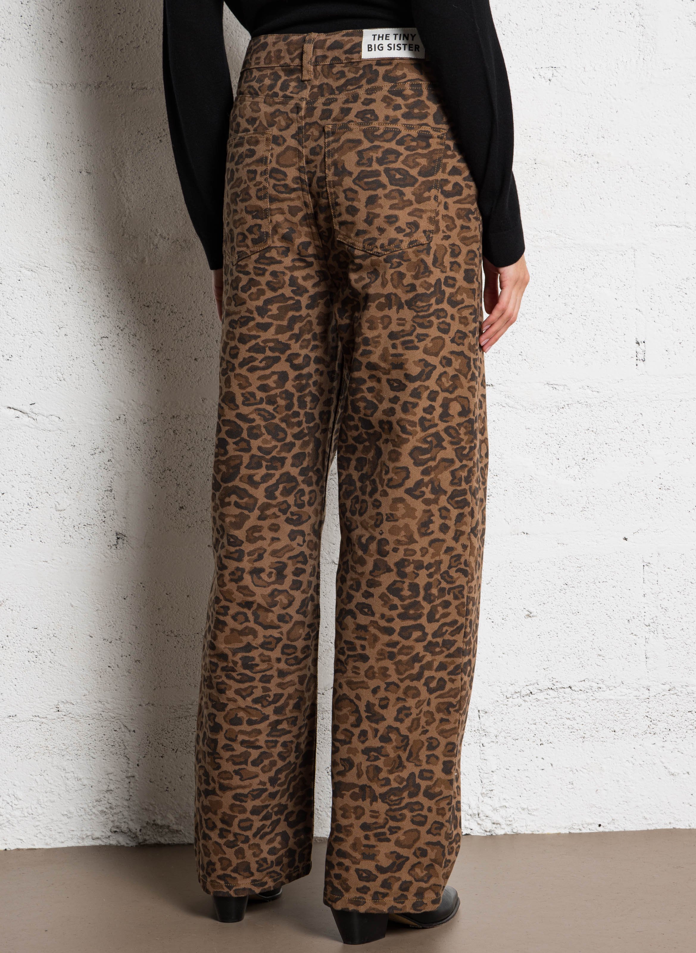 Wide cotton trousers  THE TINY BIG SISTER Brown