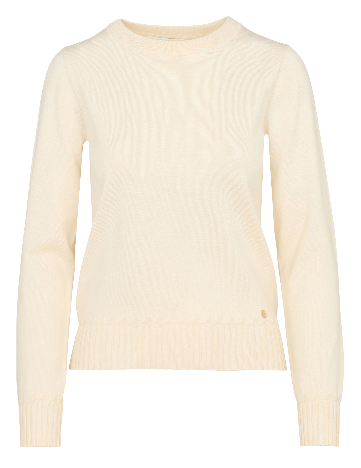 Anliegender Rundhalsausschnitt-Pullover LA PETITE ETOILE Beige