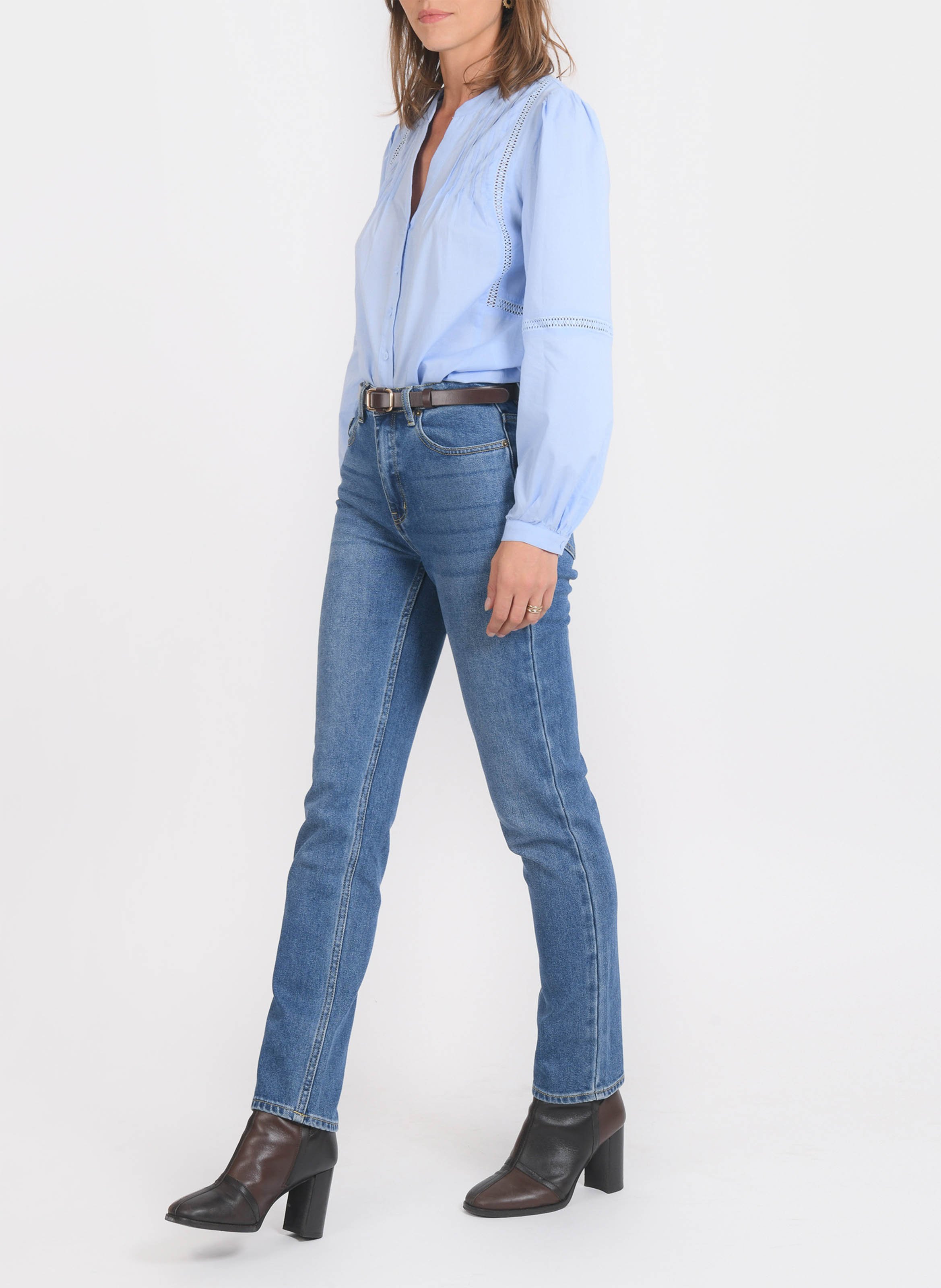 Gerade geschnittene Jeans aus Baumwoll-Mix KOOKAI Blau