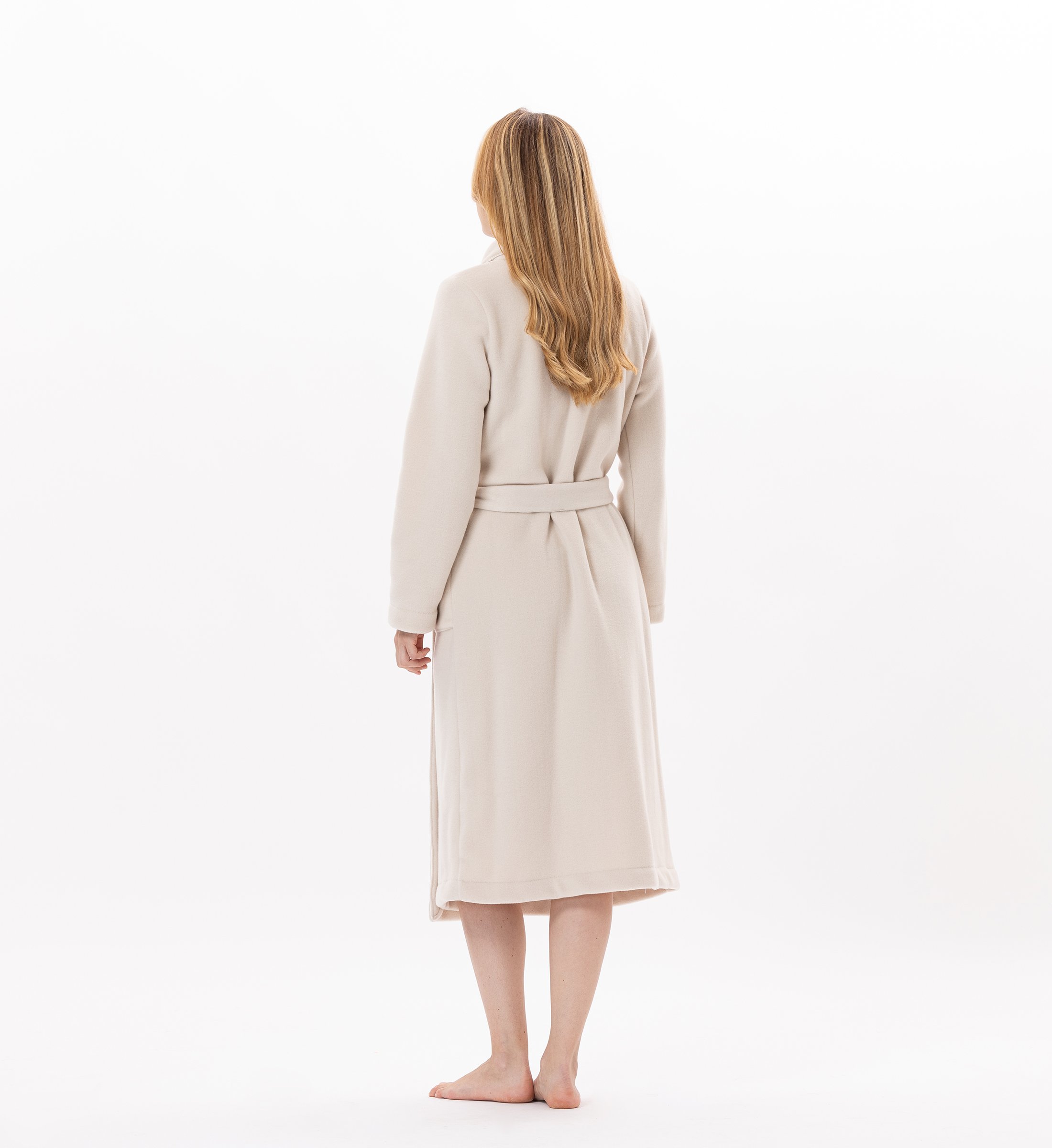 Crossed fleece dressing gown LE CHAT Beige