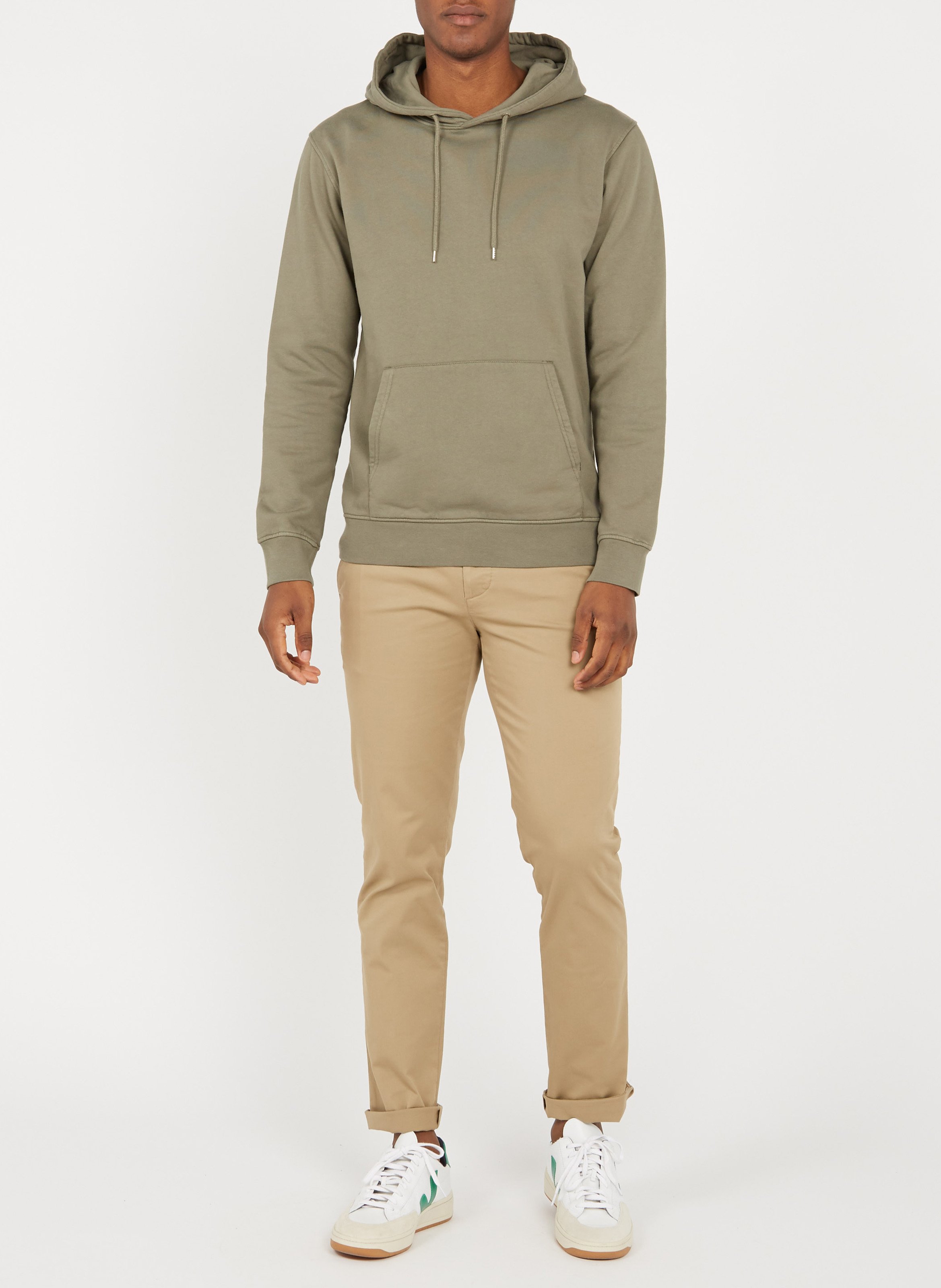 Kapuzensweatshirt aus Baumwolle, Regular Fit COLORFUL STANDARD Khaki