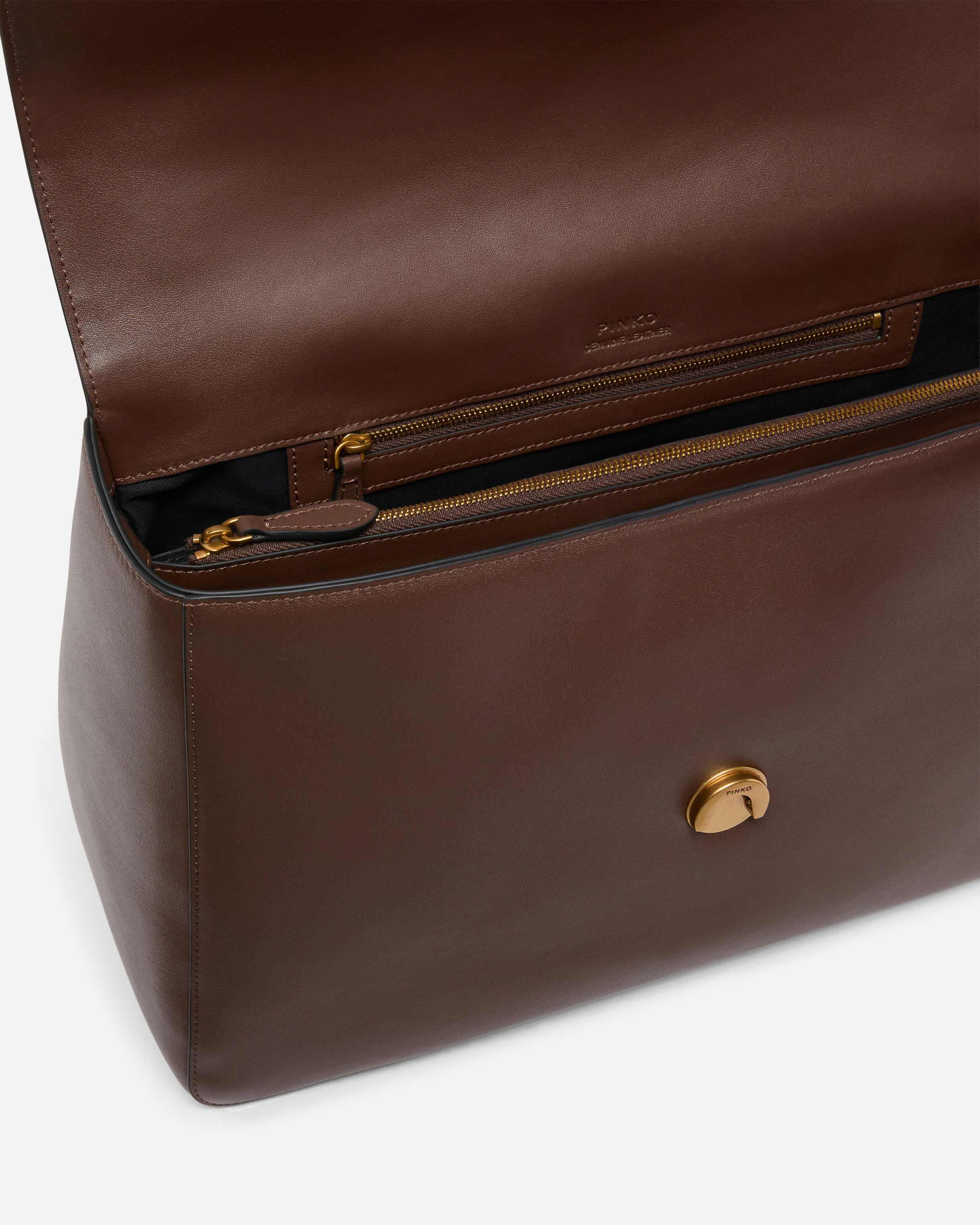 Maxi shoulder bag love bag slouchy in leather PINKO Multicolored