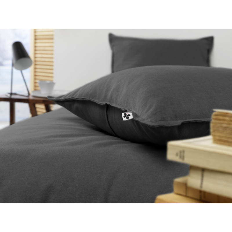 "Candice" cotton flannel pillowcase in all sizes. L'EFFET PAPILLON Multicolored