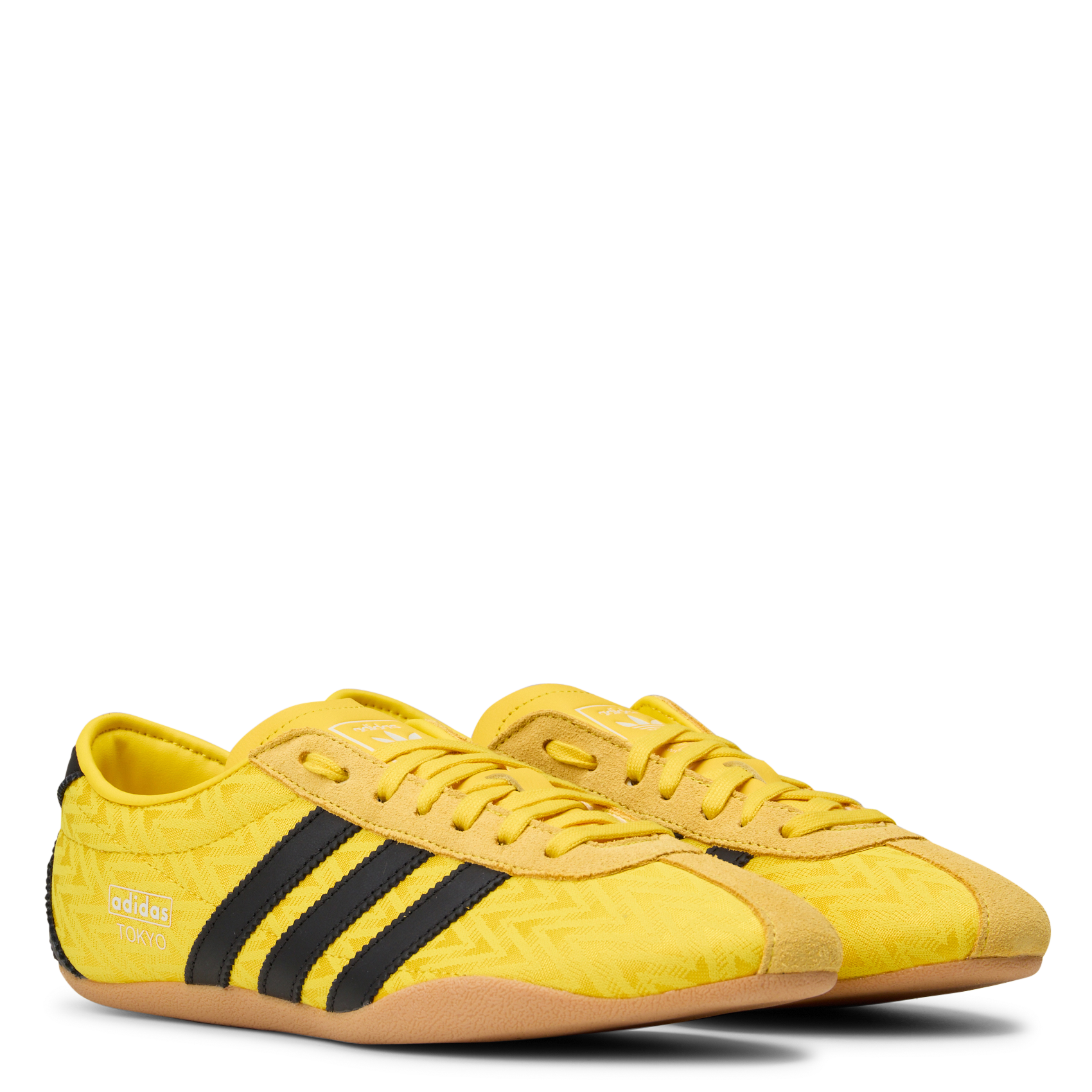Baskets basses imprimées ADIDAS Jaune