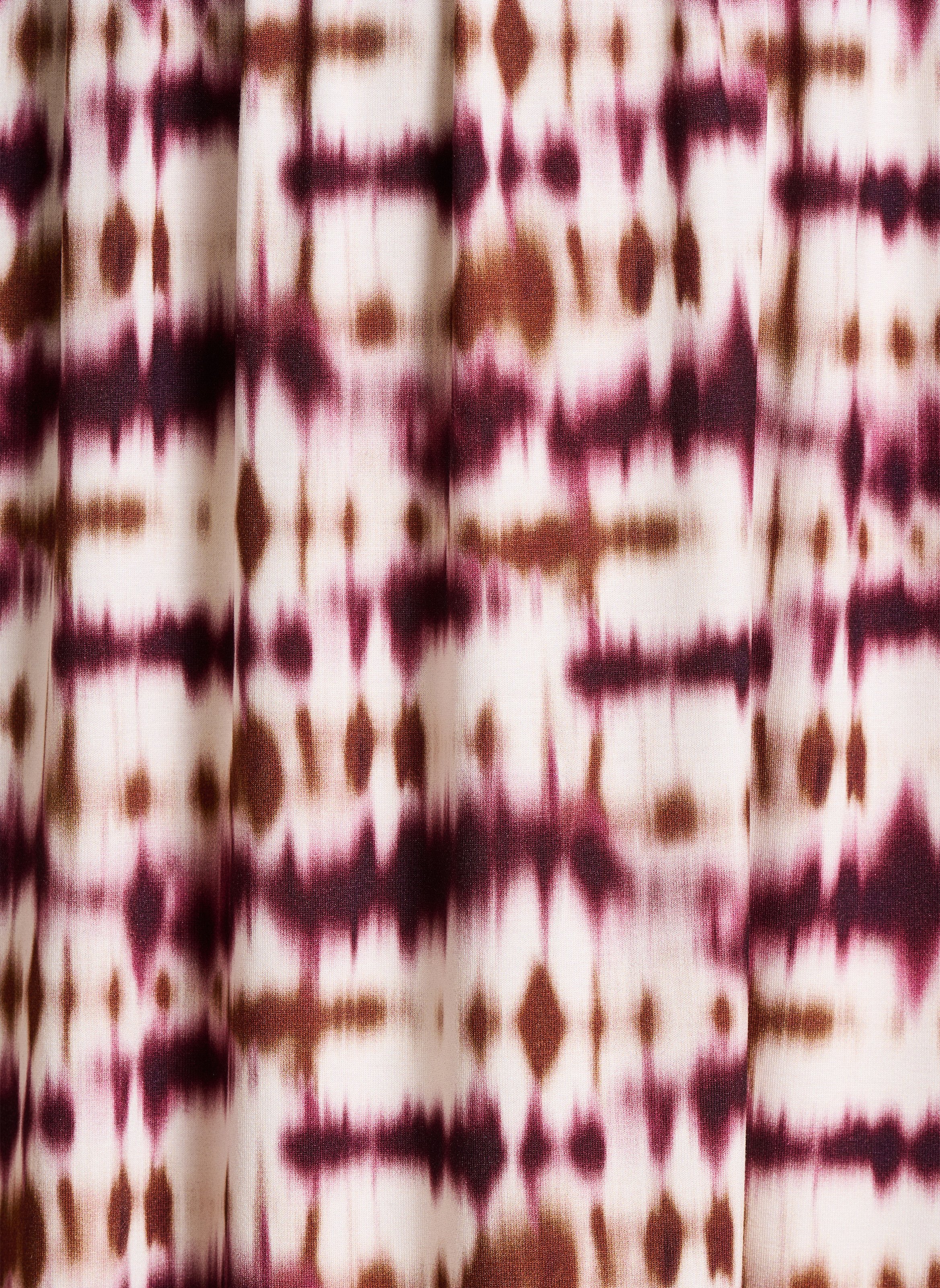 Robe midi col V imprimé tie & dye  LA FEE MARABOUTEE Multicolore