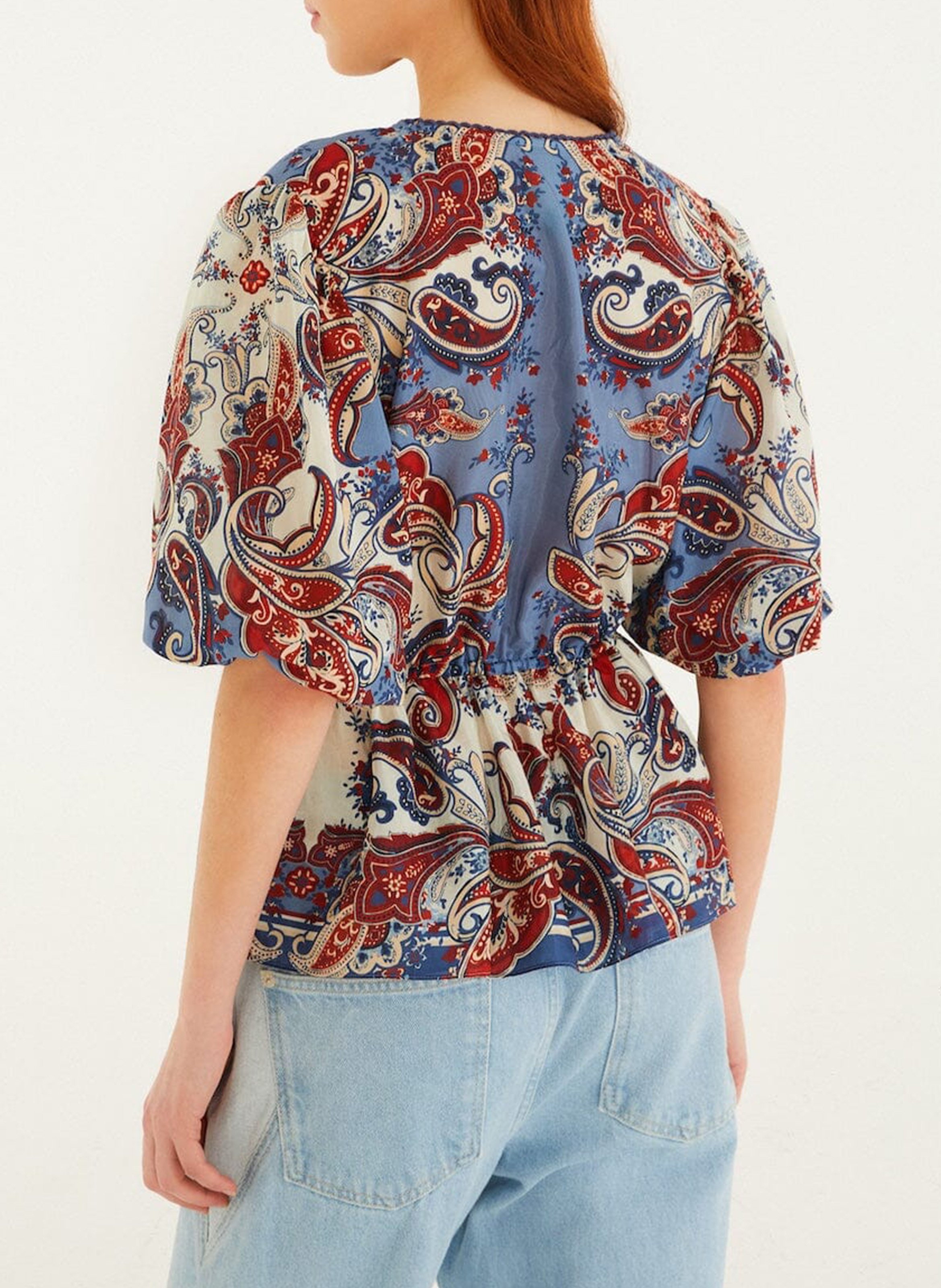 Blouse droite boutonnée à motifs  FARM RIO Multicolore