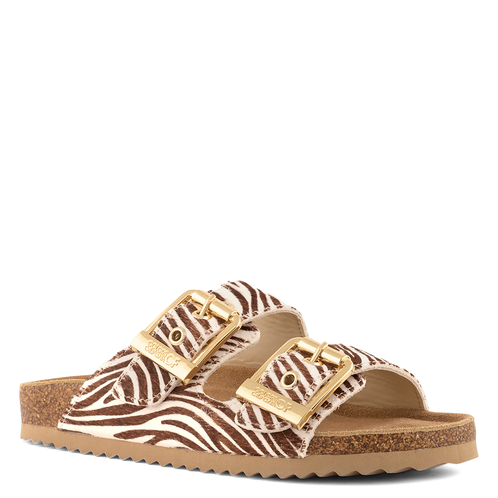 Sandales plates en cuir COLORS OF CALIFORNIA Multicolore