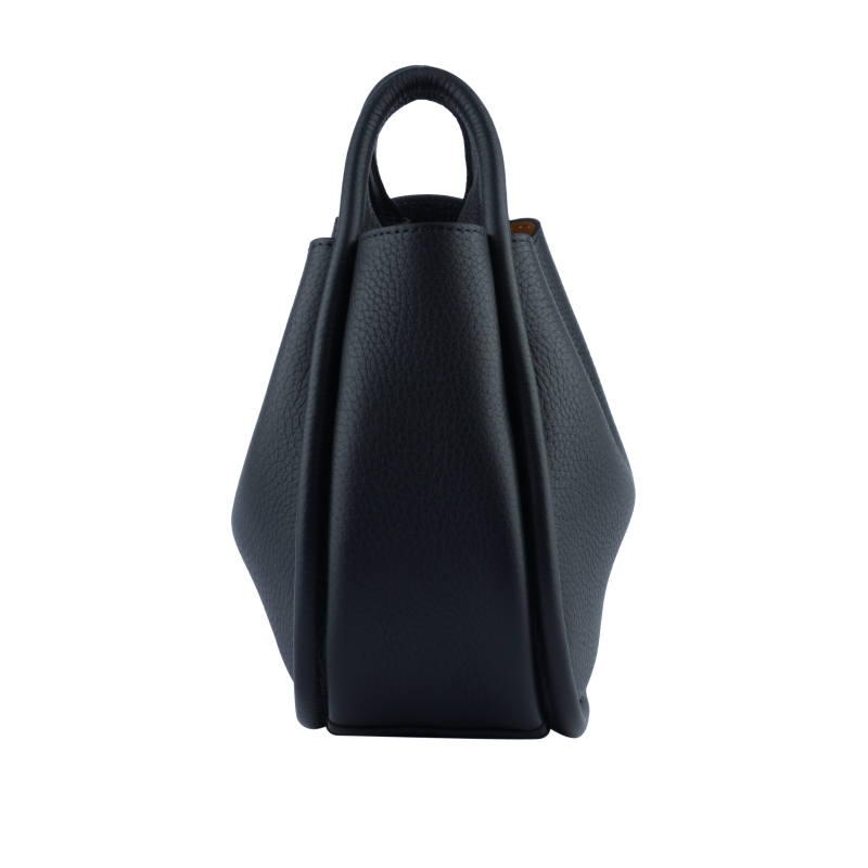 Calfskin leather shoulder bag Blue