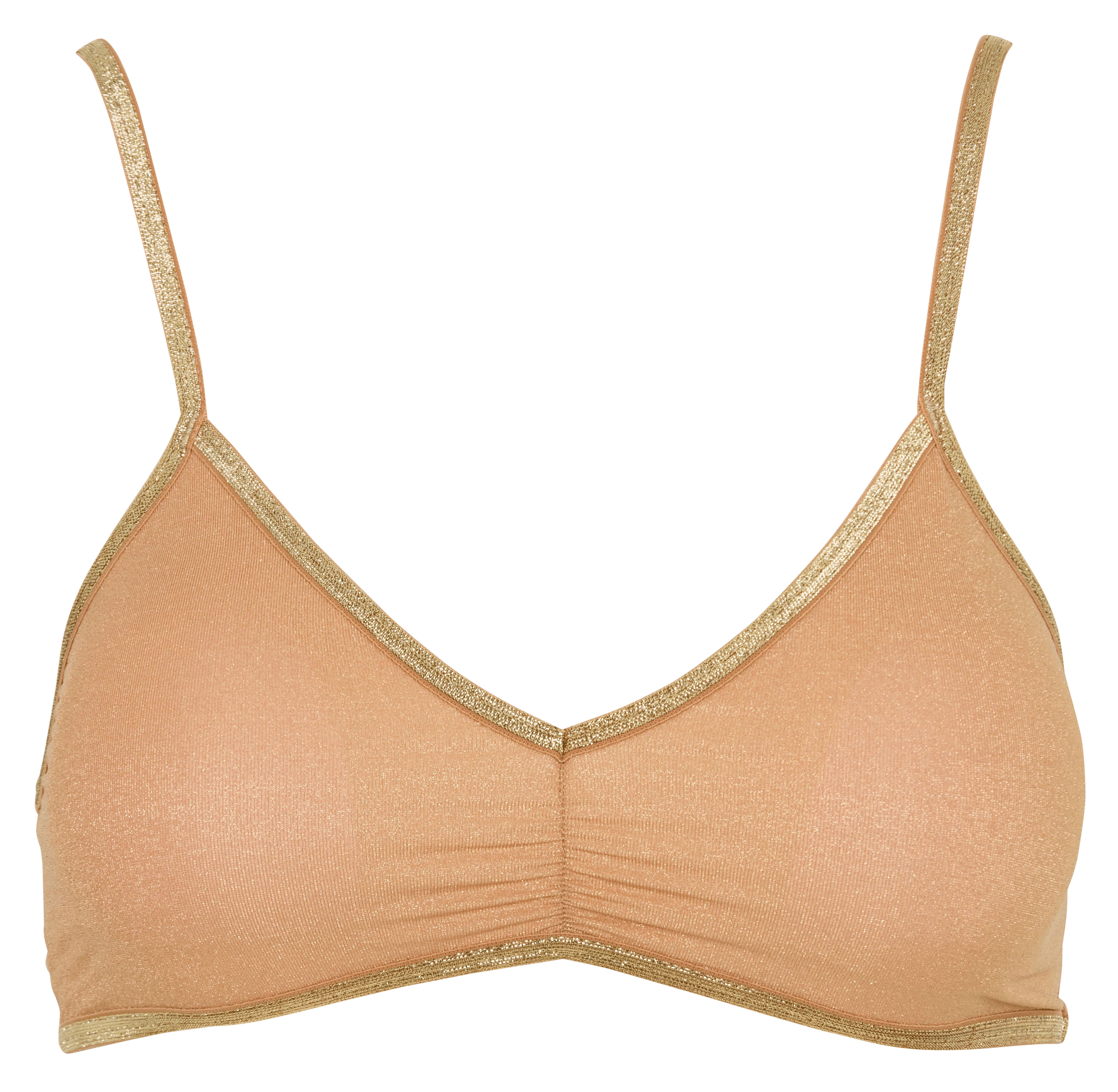Glittery swimsuit top LA NOUVELLE Golden