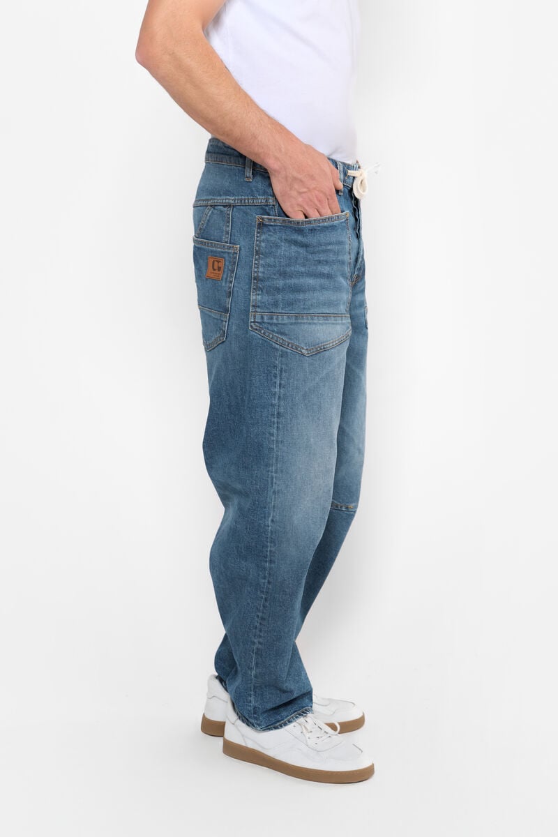 Loose jeans, wide loose fit, length 34 LE TEMPS DES CERISES Blue