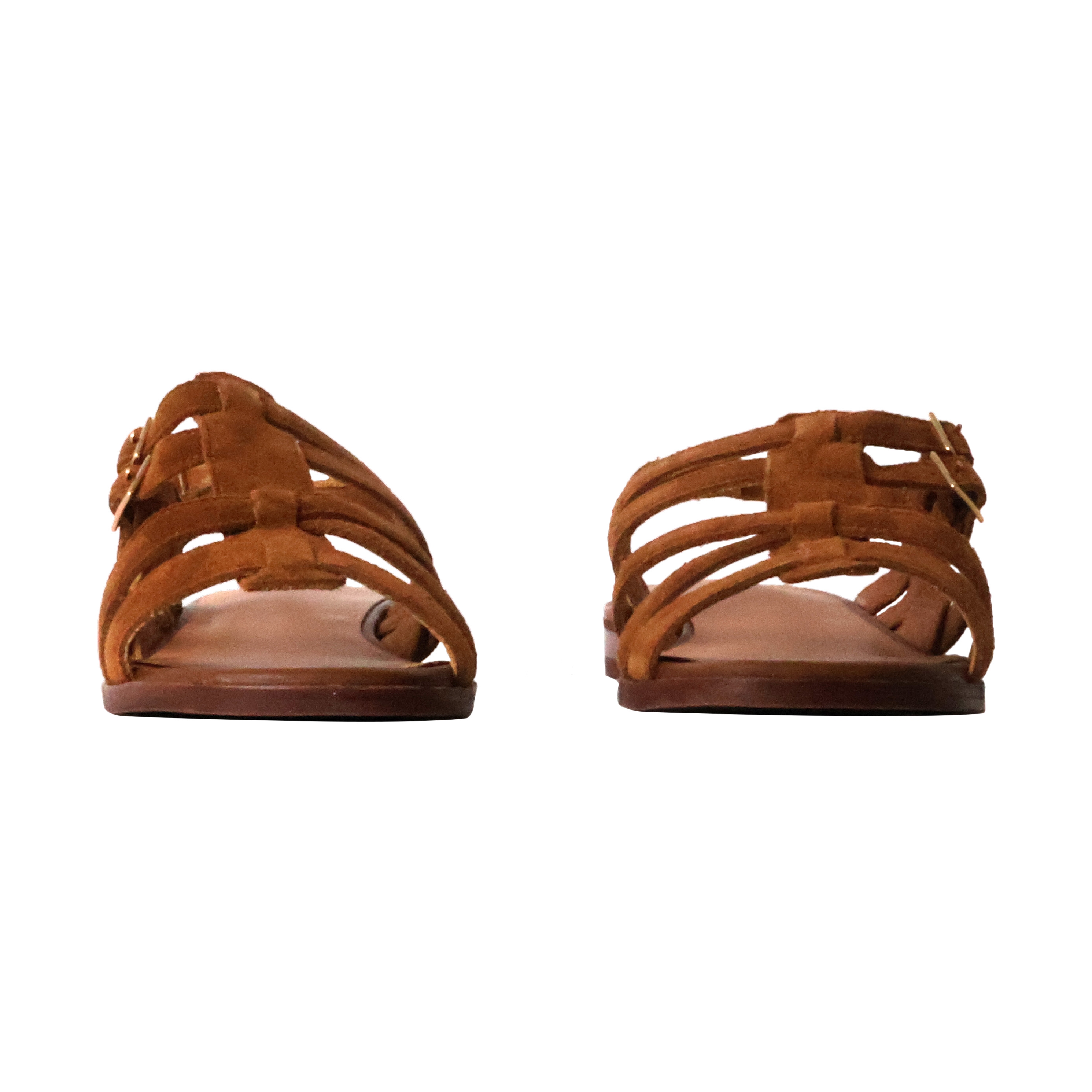 Ariette leather sandals EMILIE KARSTON Brown
