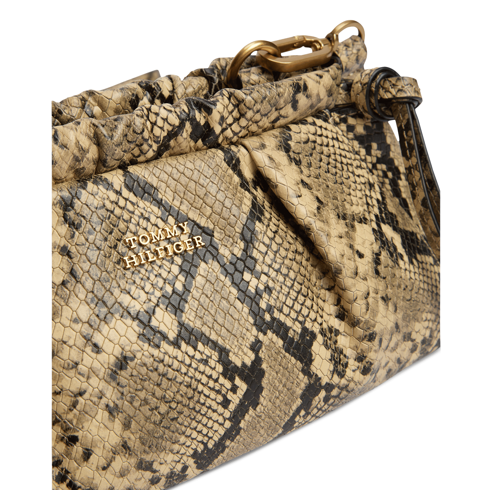 Sac bandoulière à imprimé en cuir TOMMY HILFIGER Noir