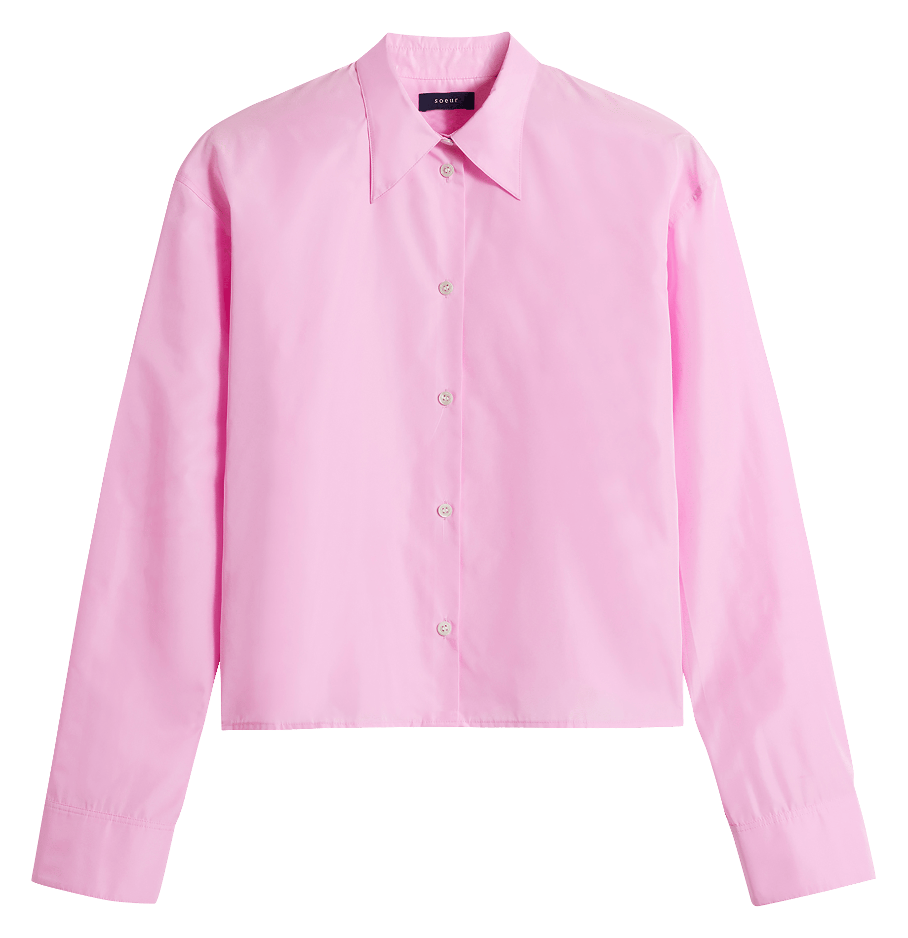 Chemise droite col classique SOEUR Rose