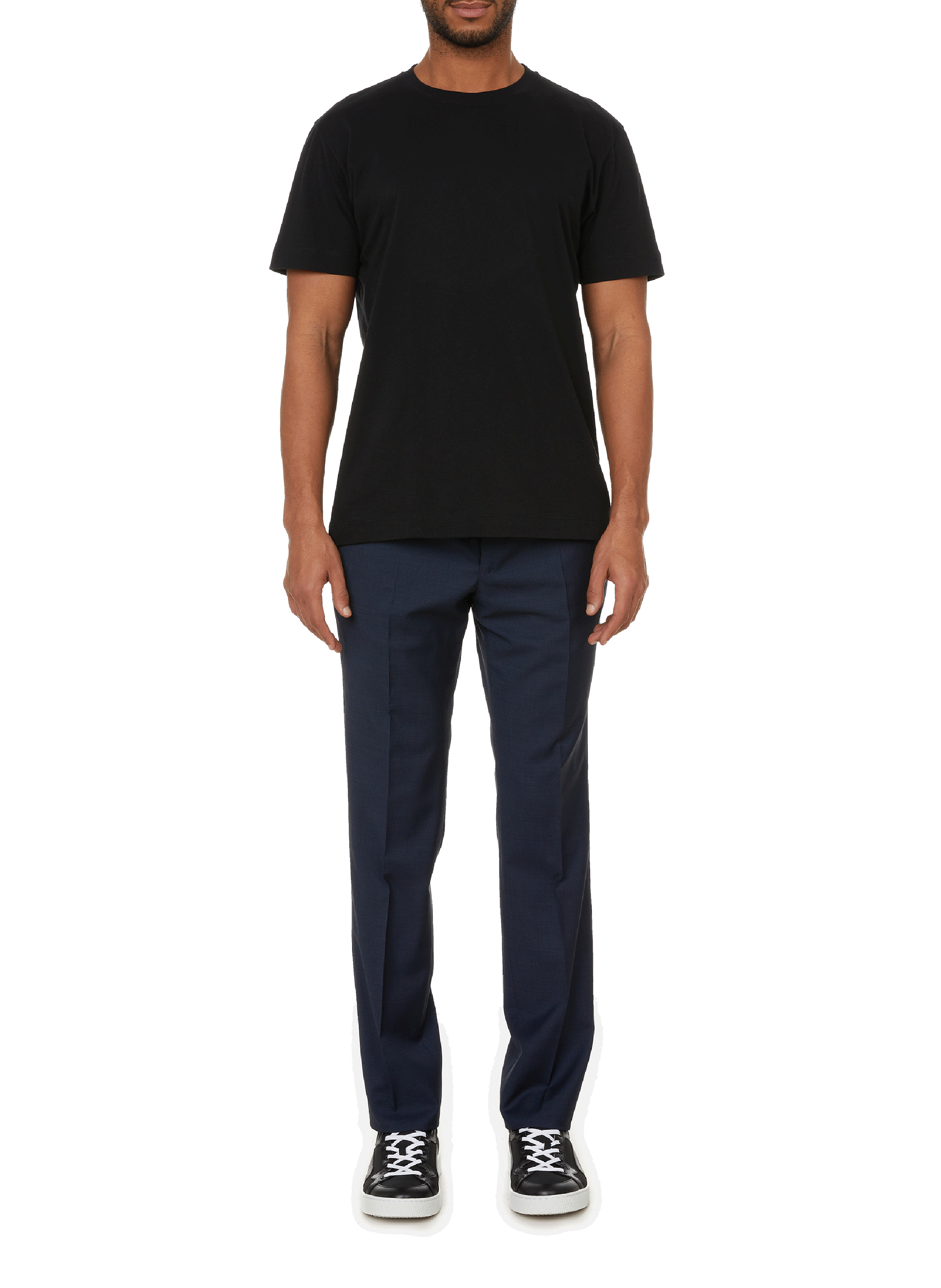 Round neck t-shirt in organic cotton jeff-o. AU PRINTEMPS PARIS Black