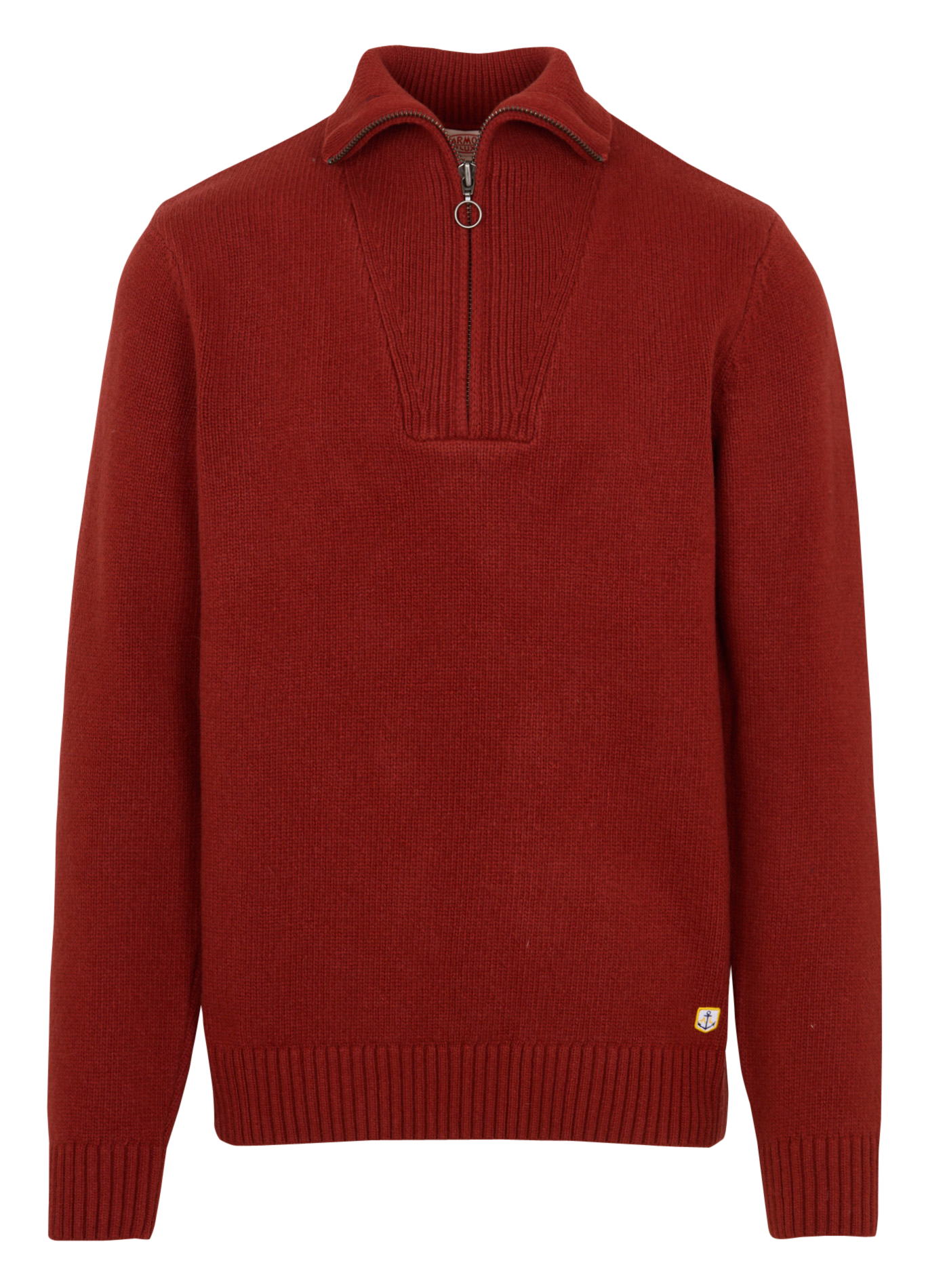 High-neck wool blend knit sweater ARMOR LUX Red