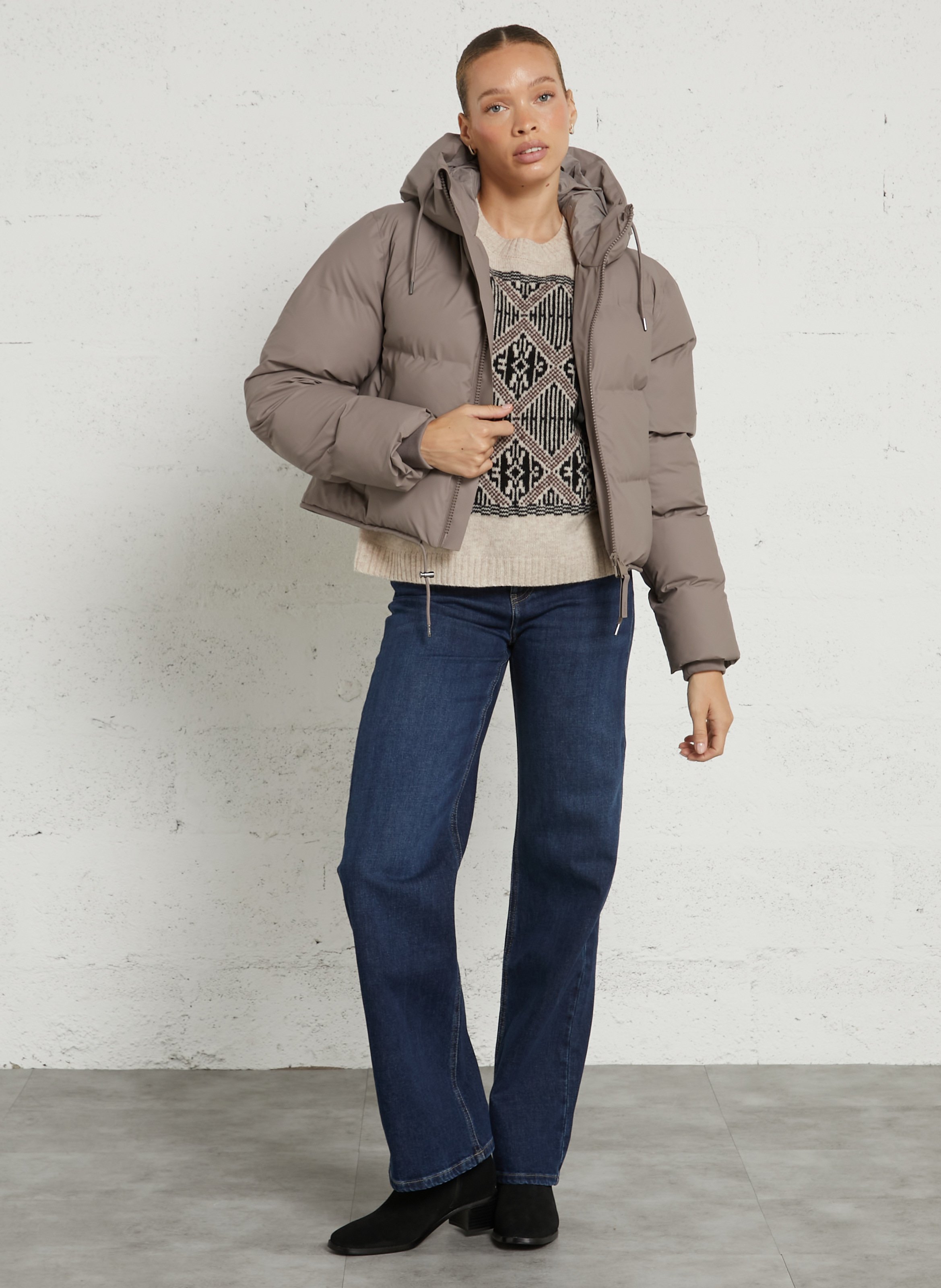 Brookvale Hoody - Daunenjacke RAINS Beige