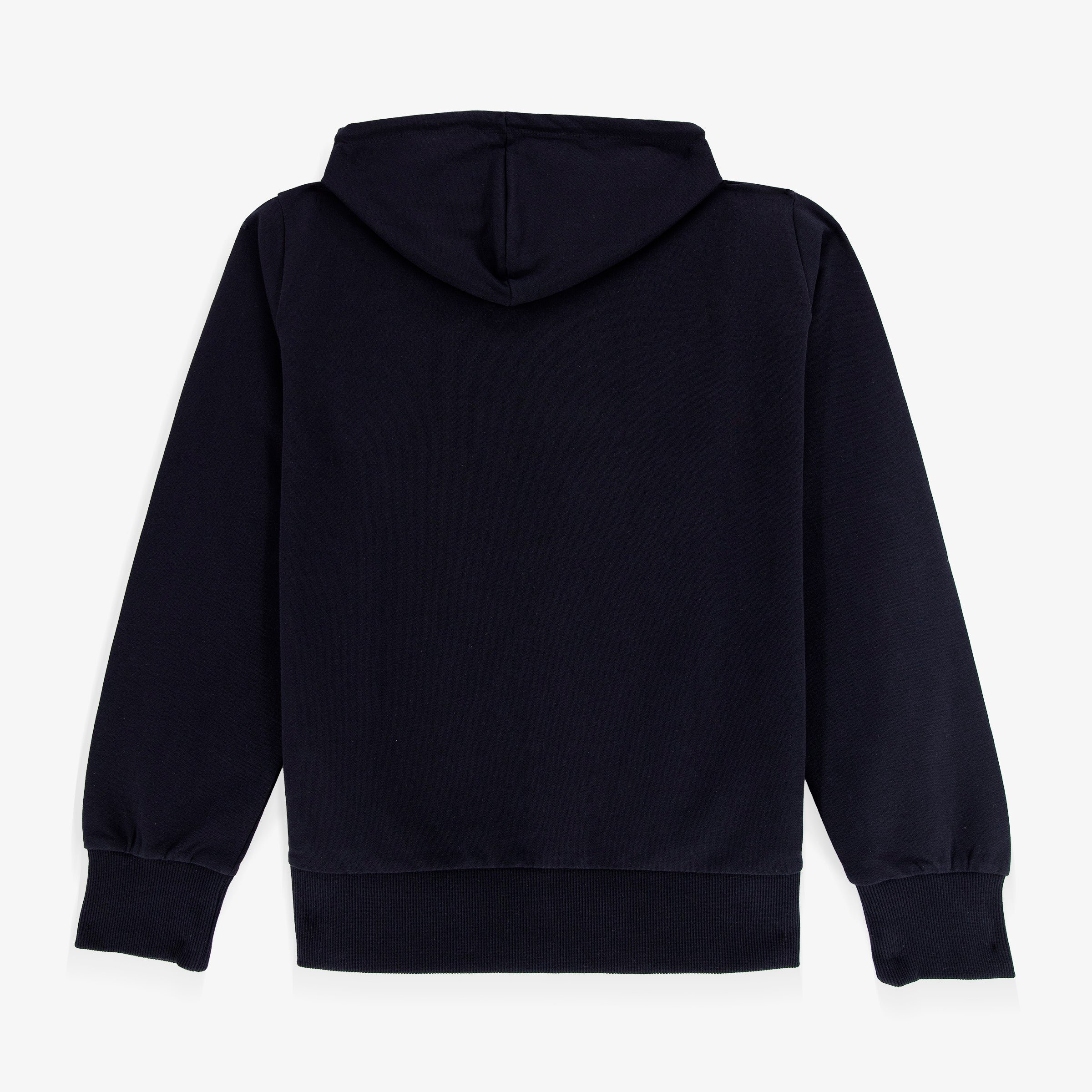 Cotton zipped hooded sweatshirt SERGE BLANCO Blue