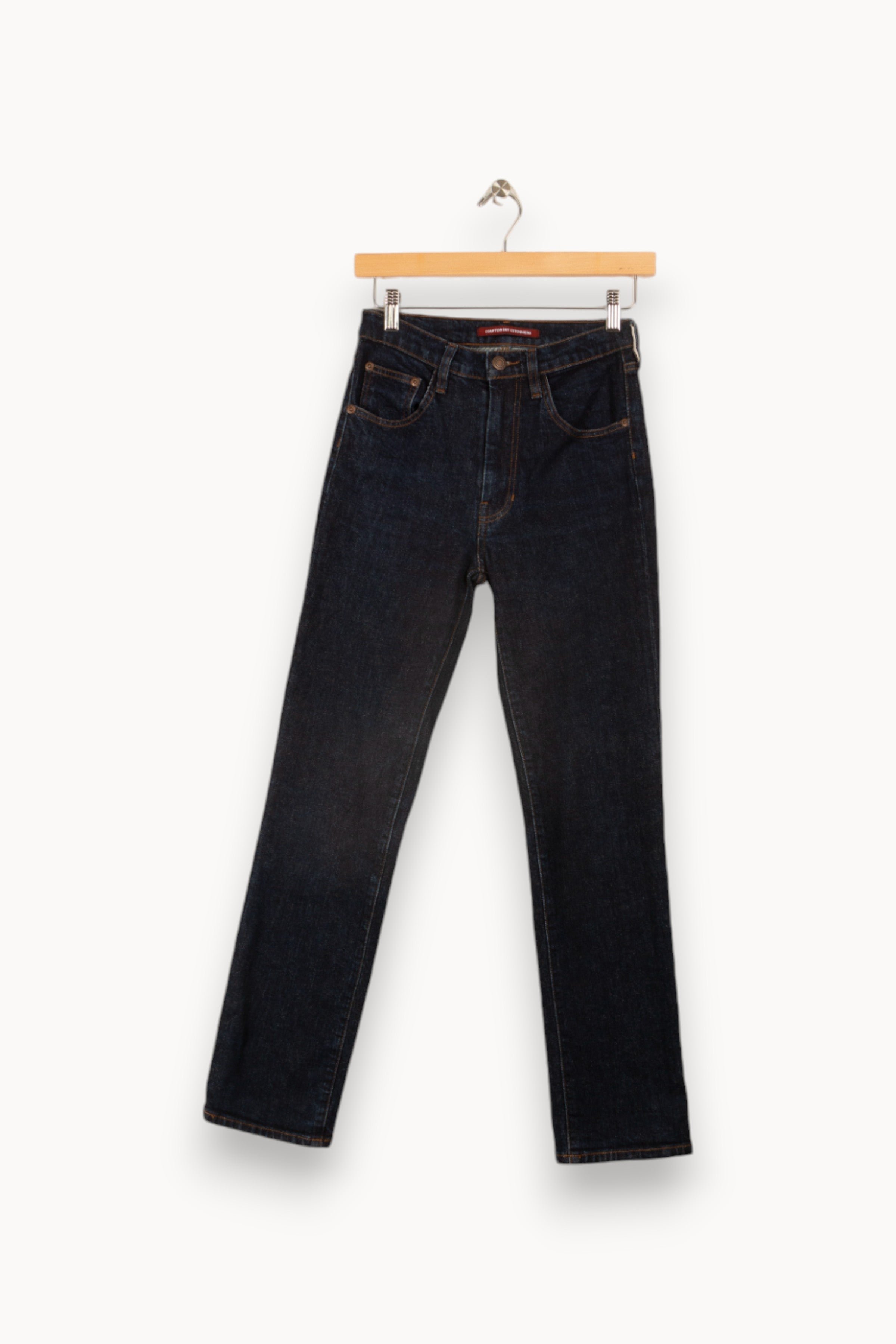 Cropped slim jeans with studs COMPTOIR DES COTONNIERS - Seconde main Blue