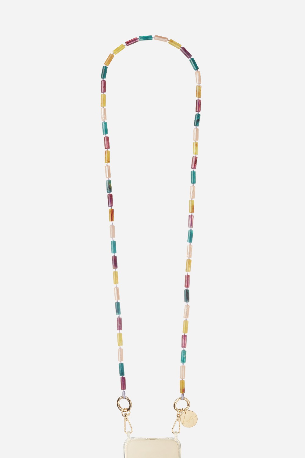 Beaded phone chain LA COQUE FRANCAISE Green