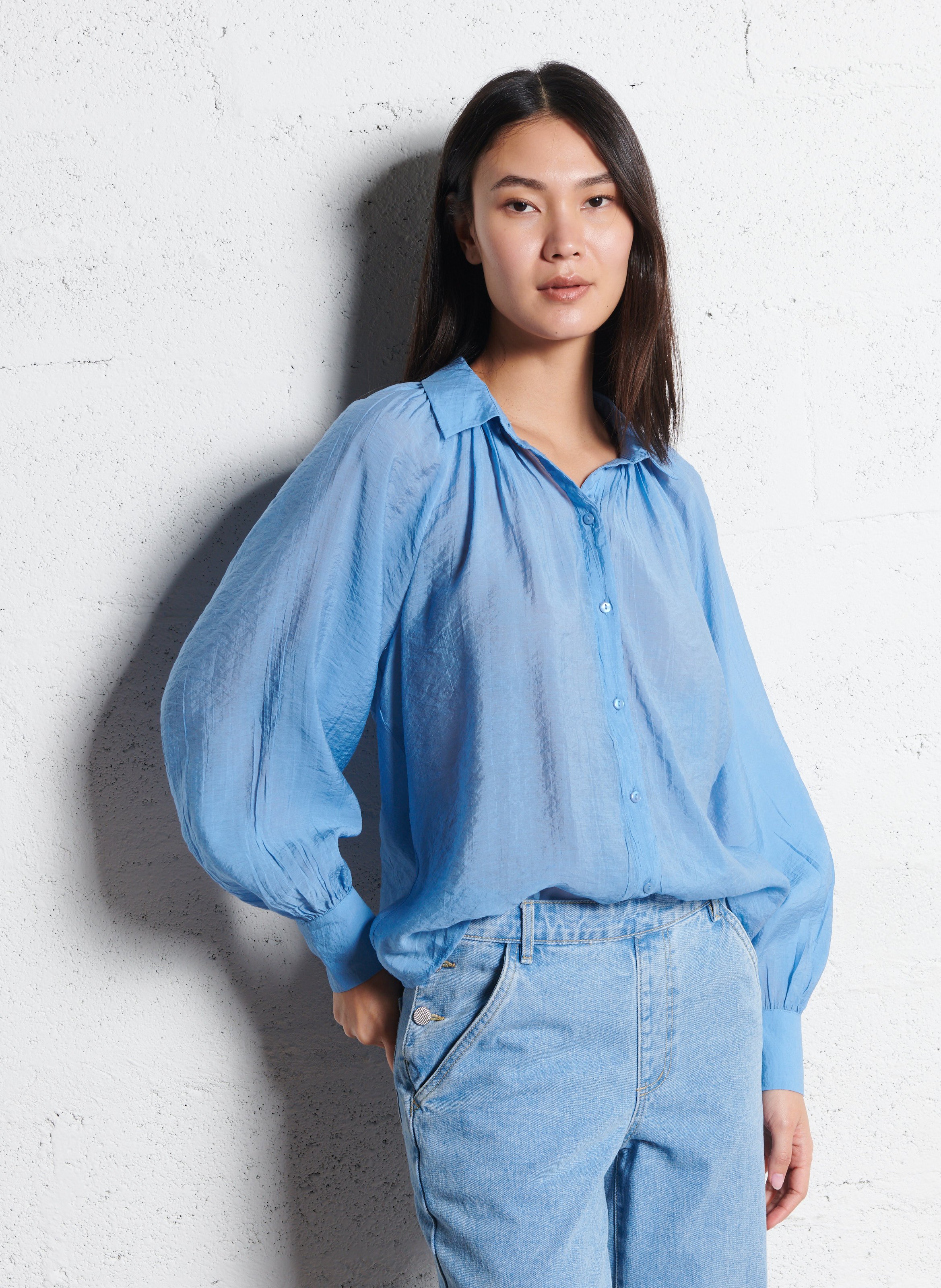 Pleated oversized shirt VILA