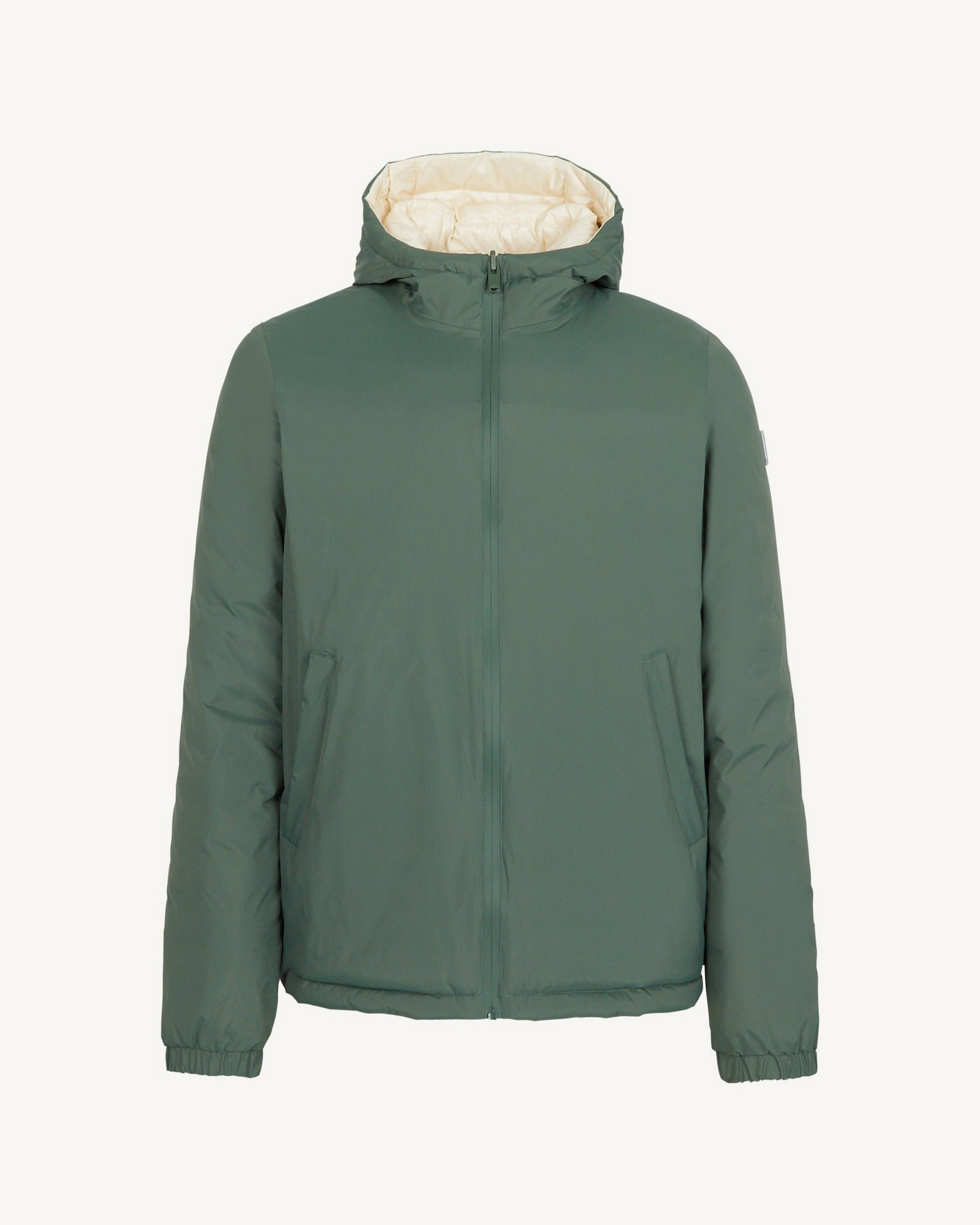 Reversible hooded down jacket bergen 2.0 JOTT Green