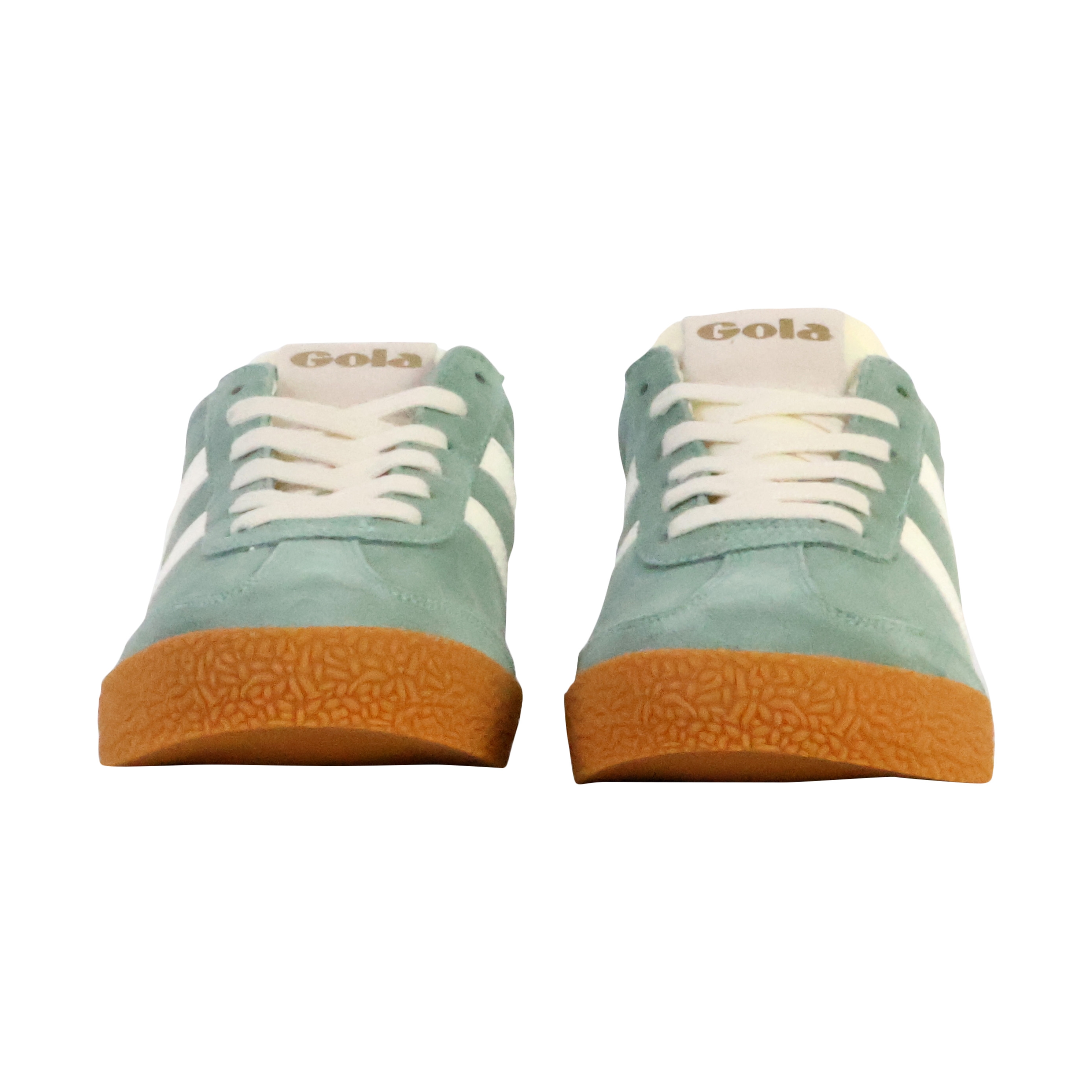 Low leather sneakers Elan GOLA Green