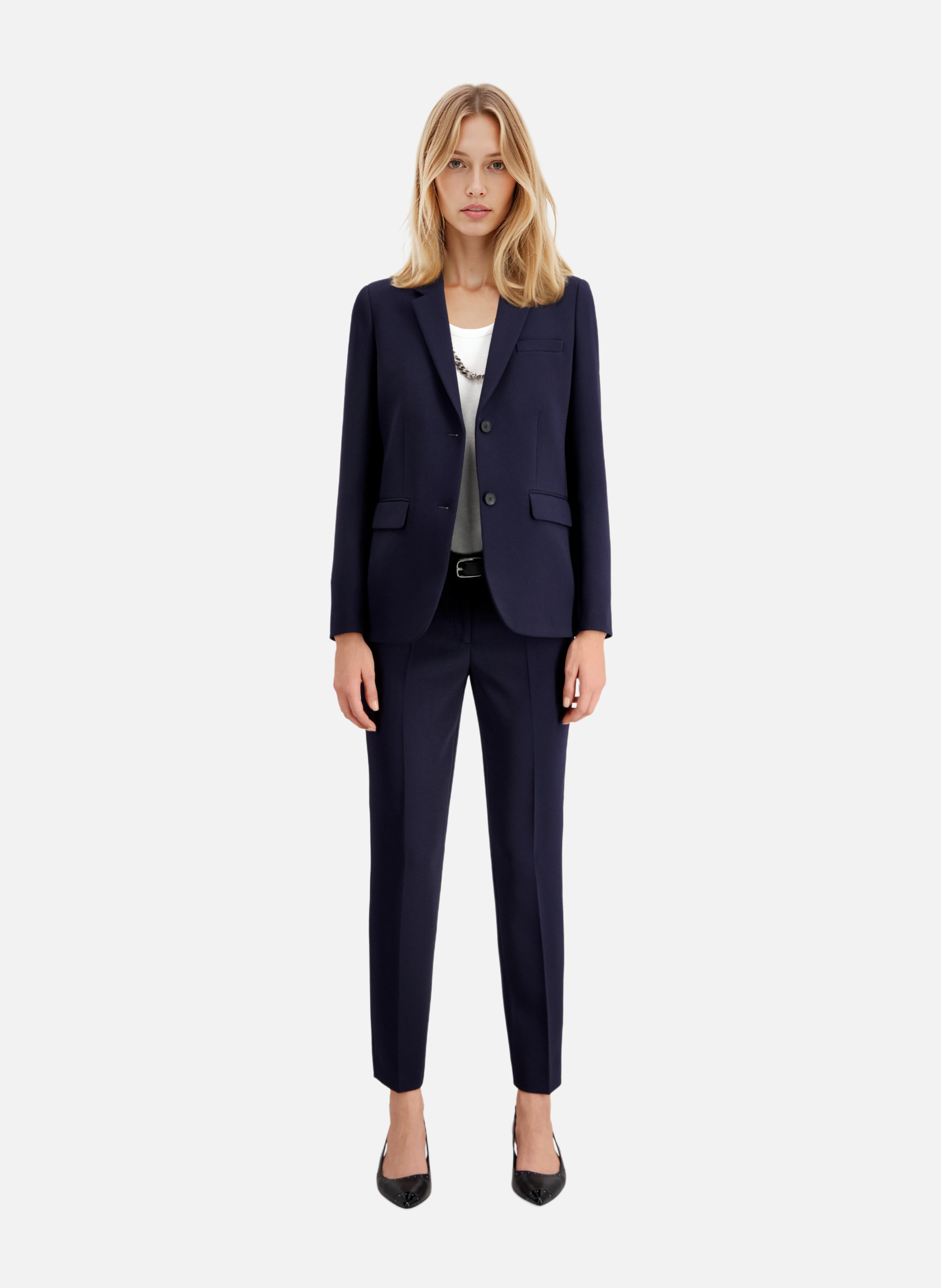 Structured crepe suit jacket THE KOOPLES Blue