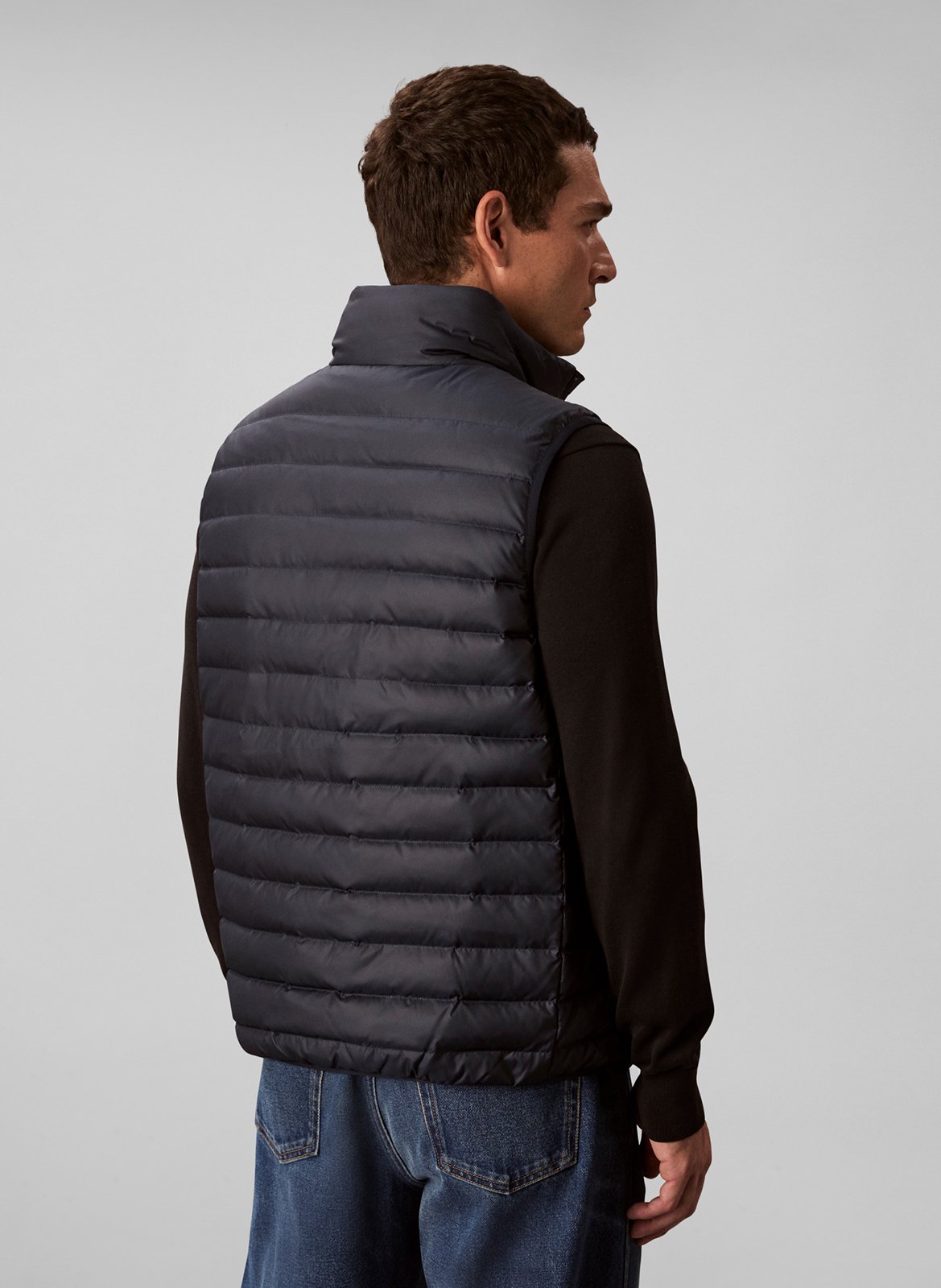 High-neck padded jacket CALVIN KLEIN Blue