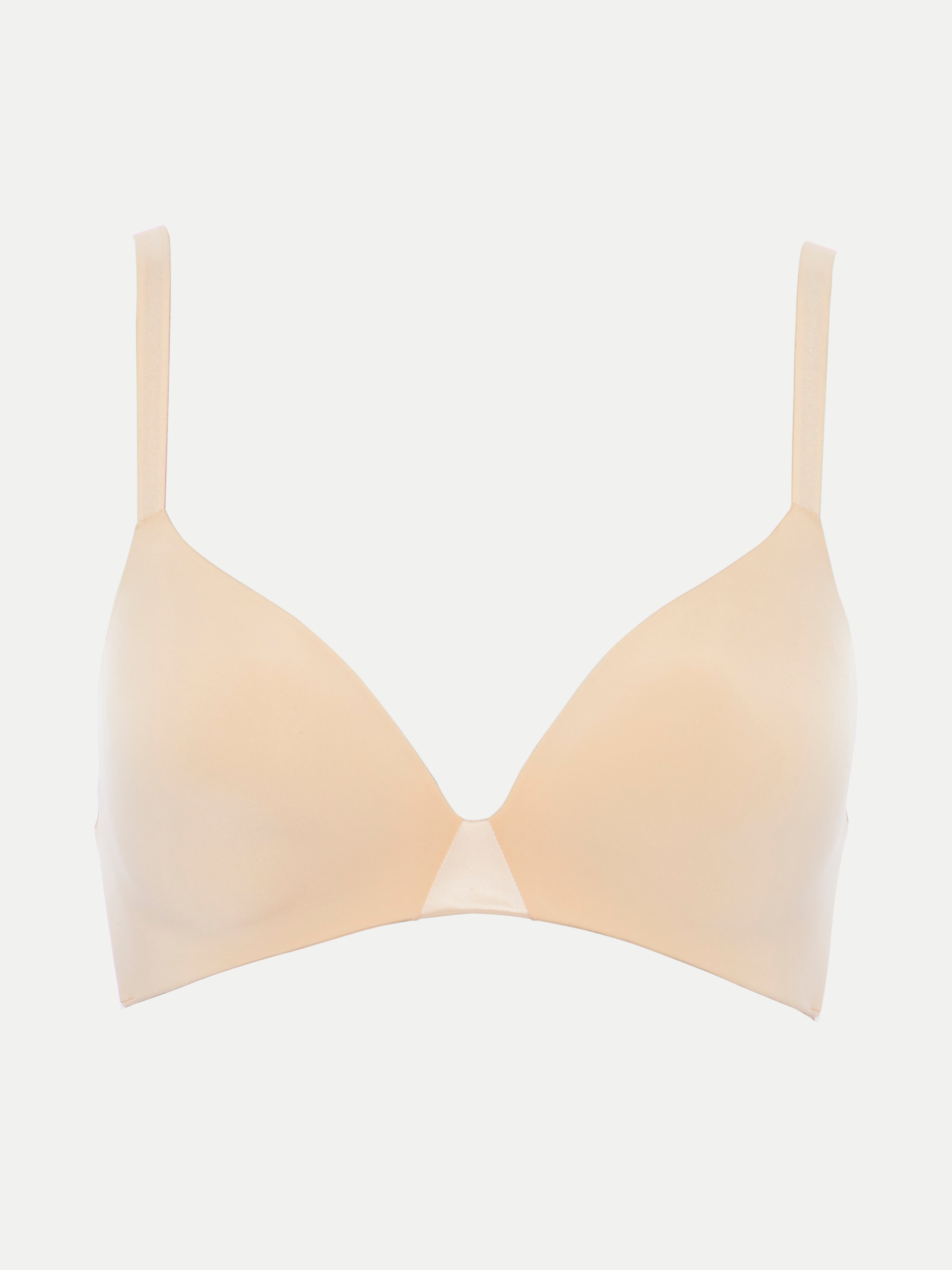 Wireless triangle bra with molded cups CHANTELLE Beige