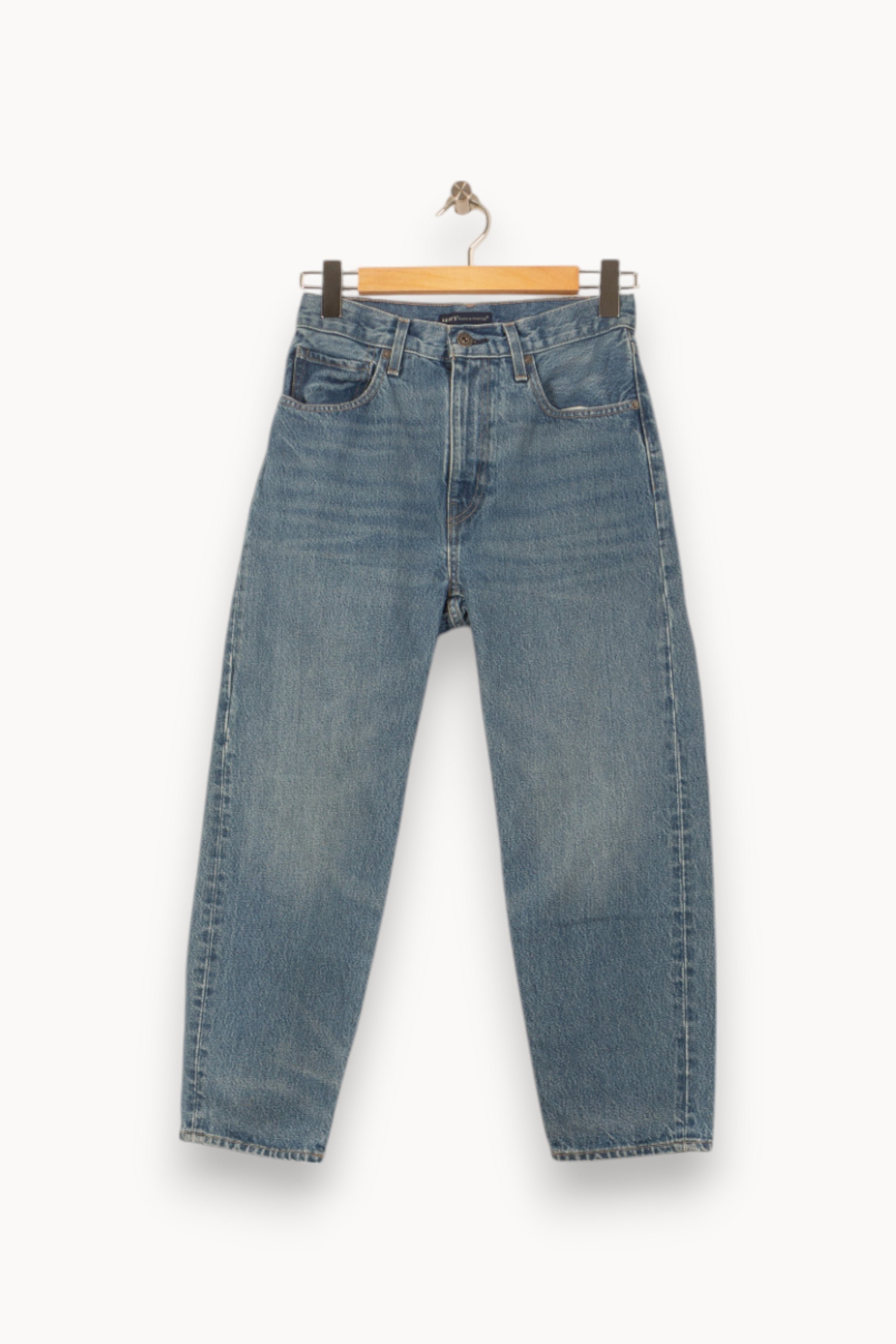 Cropped slim jeans with studs LEVI'S - Seconde main Blue