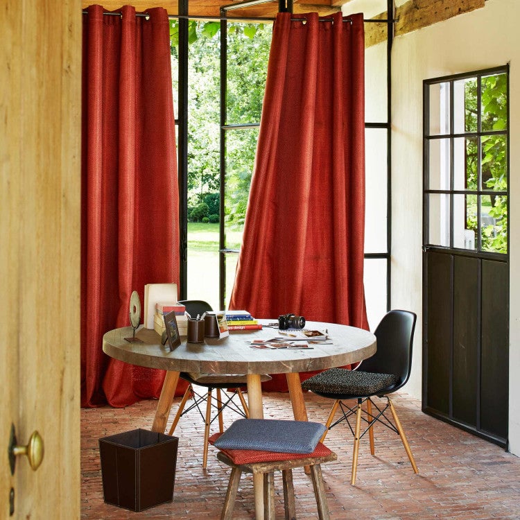 Curtain with eyelets MADURA Orange