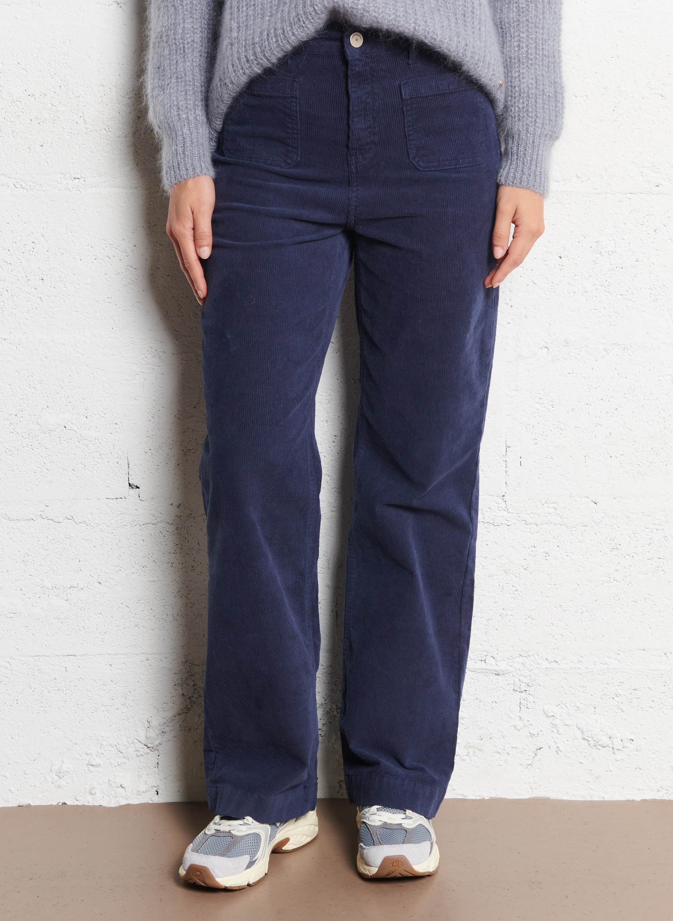 Pantalon large en coton mélangé SUD EXPRESS